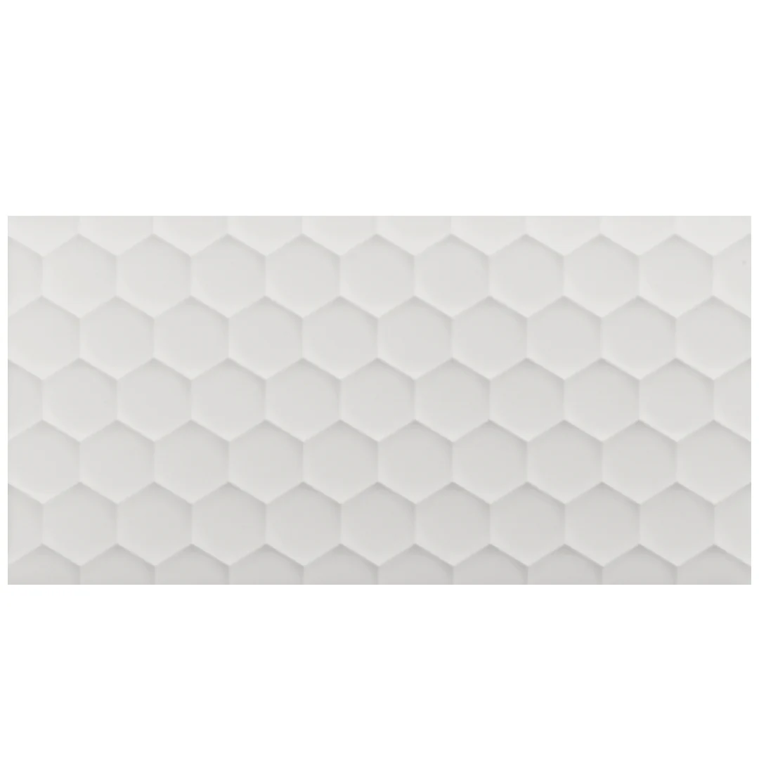 4D Hexagon 16X32 White Matte - Image 3