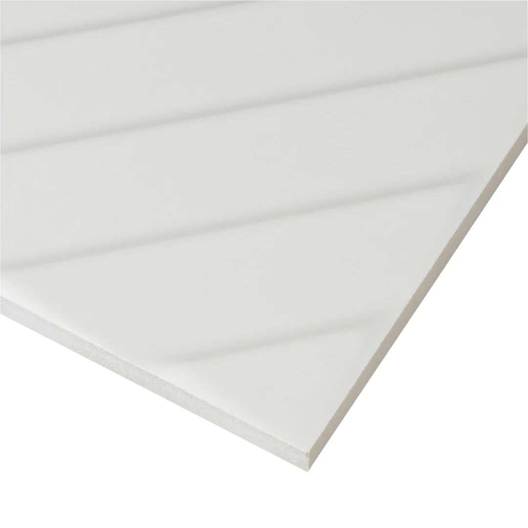 4D Diagonal Square 8X8 White Matte - Image 4