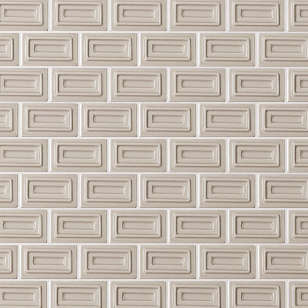 6th Avenue Rectangle Mosaic 10-1/2X11-1/4 Fog Gloss