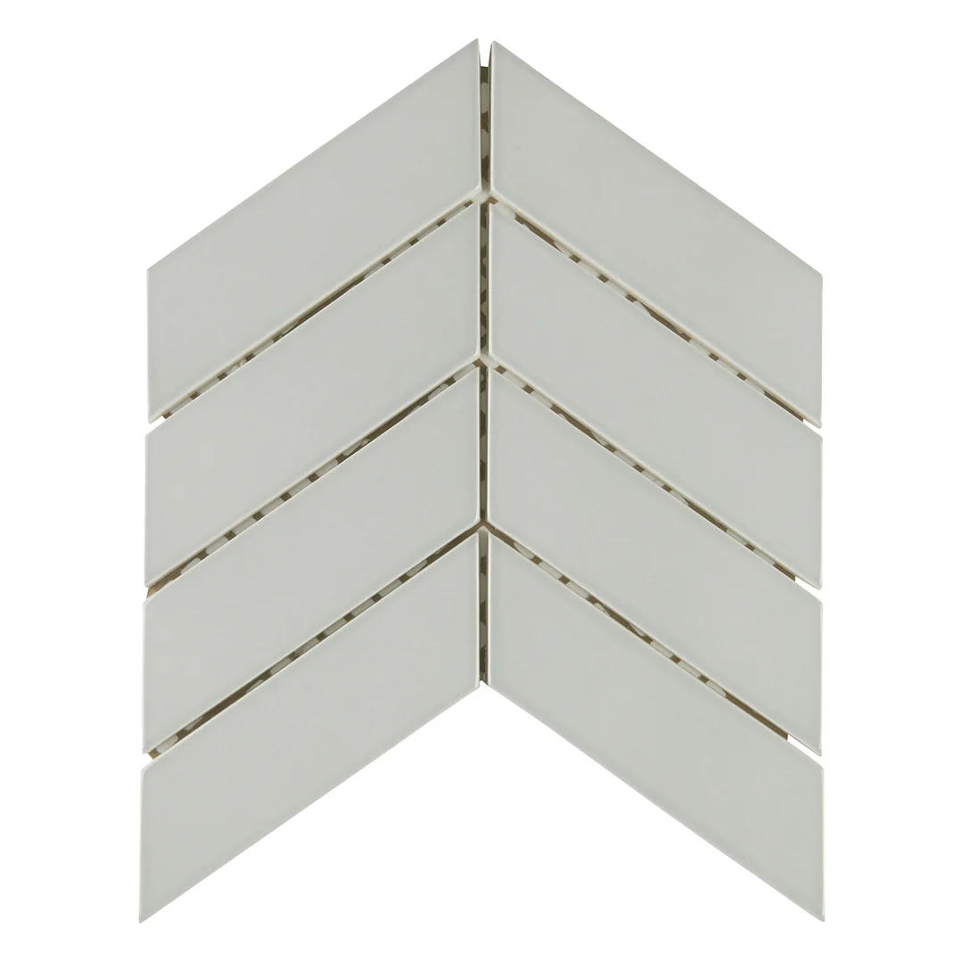 6th Avenue Chevron Mosaic 10-3/8X10 French Clay Gloss