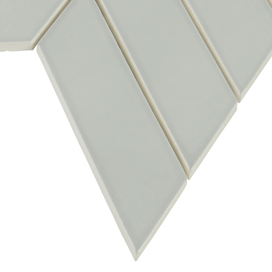 6th Avenue Chevron Mosaic 10-3/8X10 French Clay Gloss - Image 2