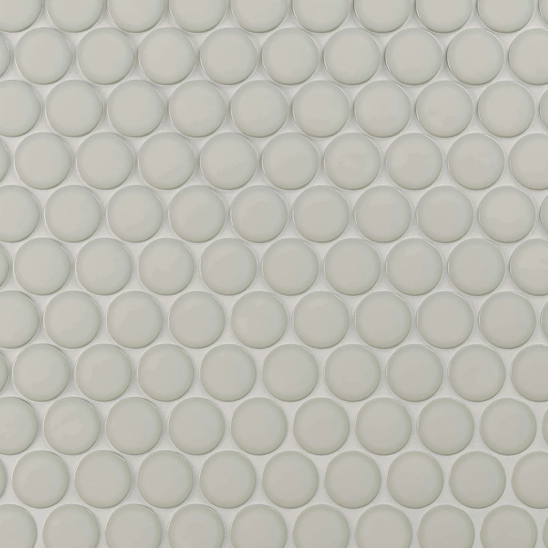 6th Avenue Circle Mosaic 12X12 French Clay Gloss