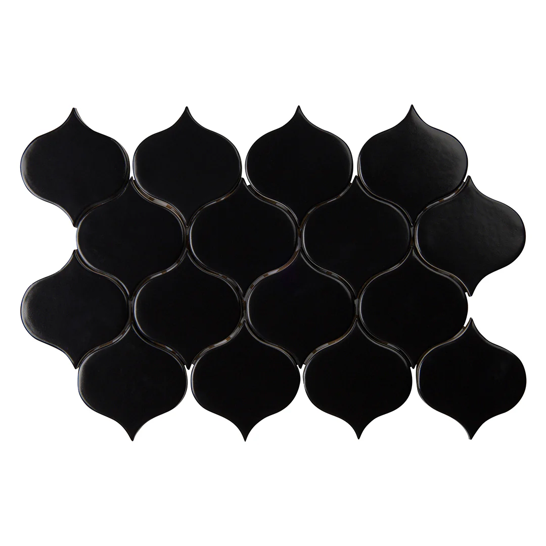 6th Avenue Arabesque Mosaic 7-3/4X12-3/4 Ink Matte