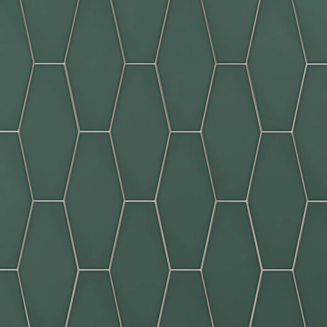 6th Avenue Hexagon 2X6 Jade Green Gloss