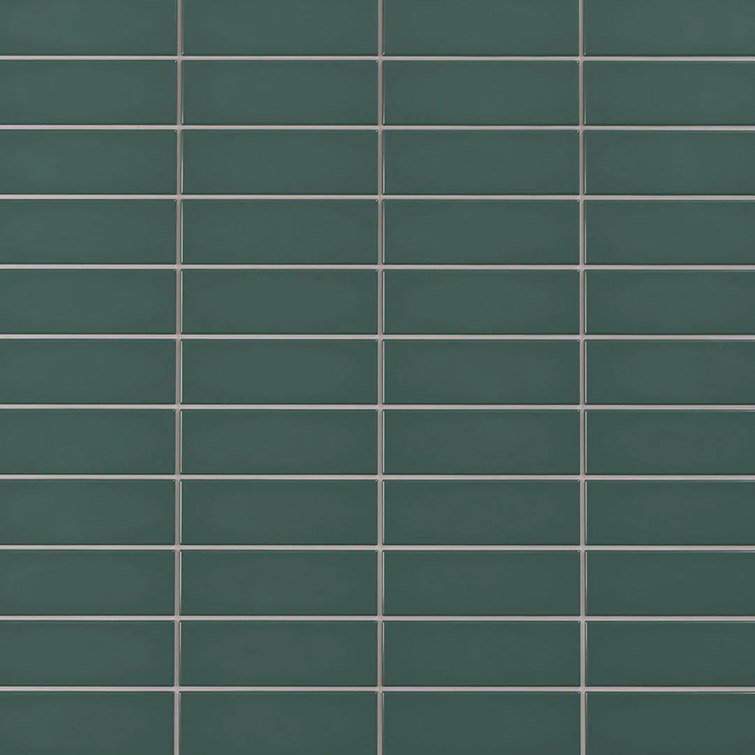 6th Avenue Rectangle 2X6 Jade Green Gloss