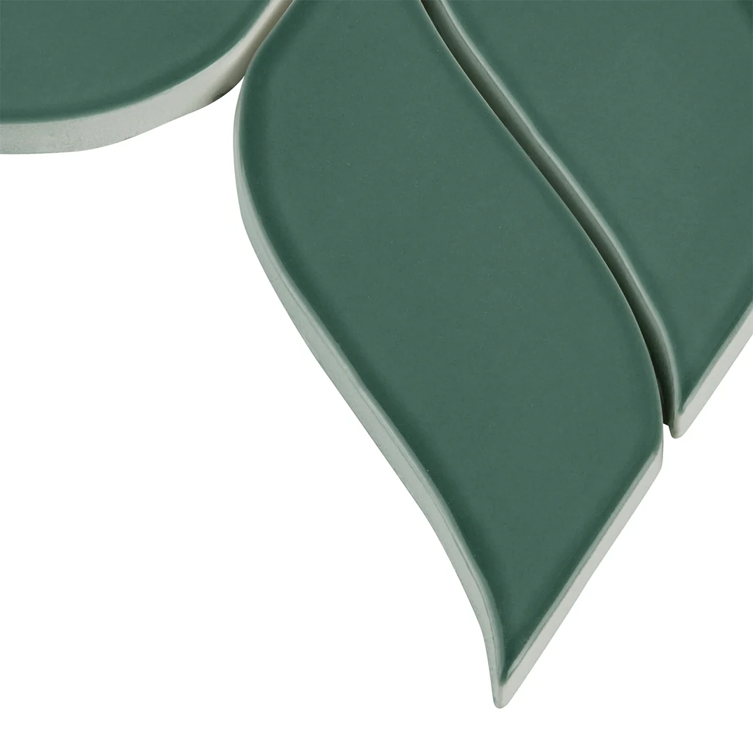 6th Avenue Mosaic 7-11/16X8-7/8 Jade Green Gloss - Image 3