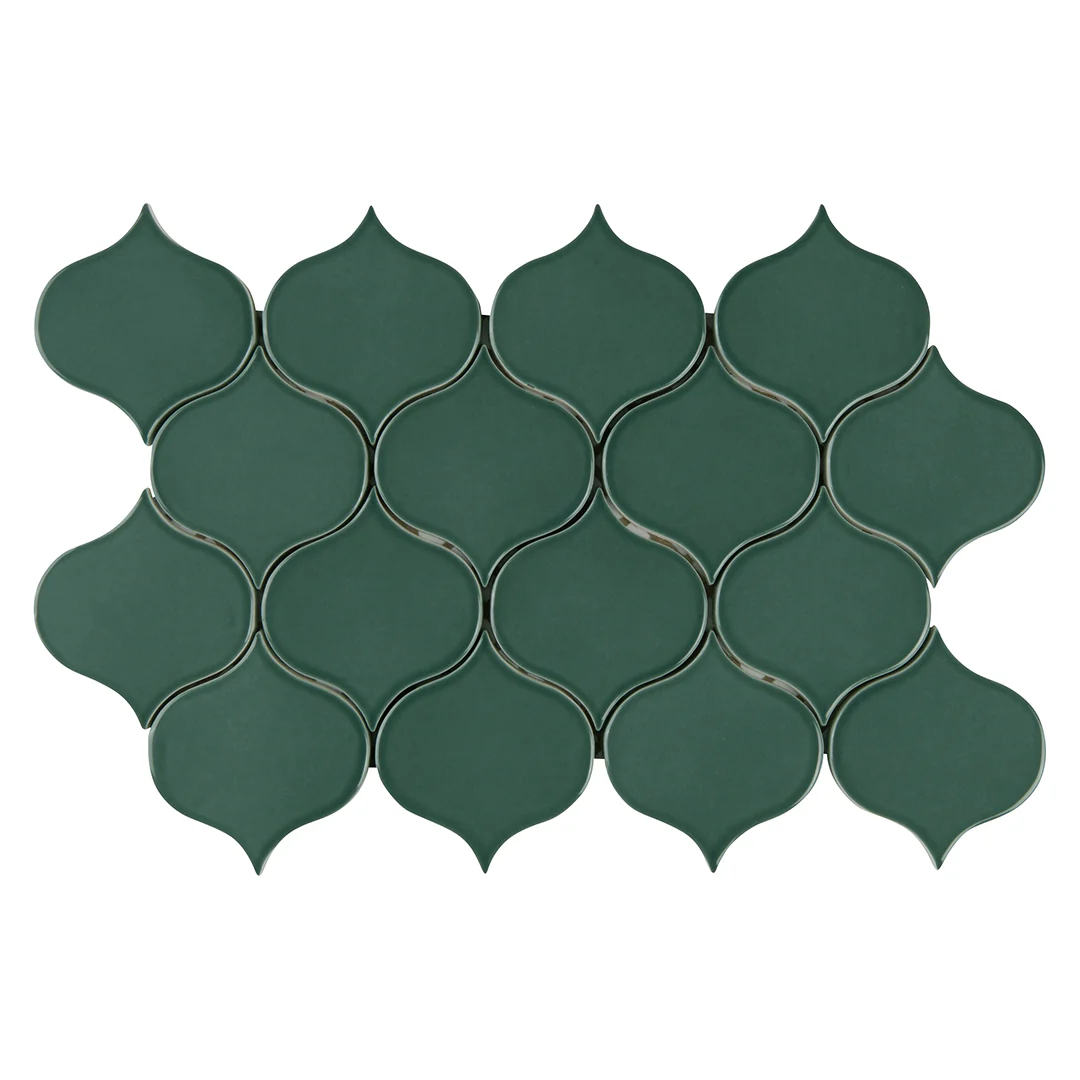6th Avenue Mosaic 7-3/4X12-3/4 Jade Green Gloss - Image 2