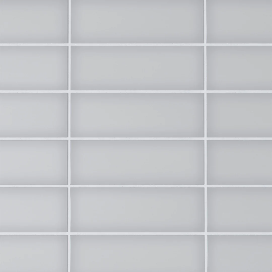 6th Avenue Rectangle 4X12 Pale Sky Gloss