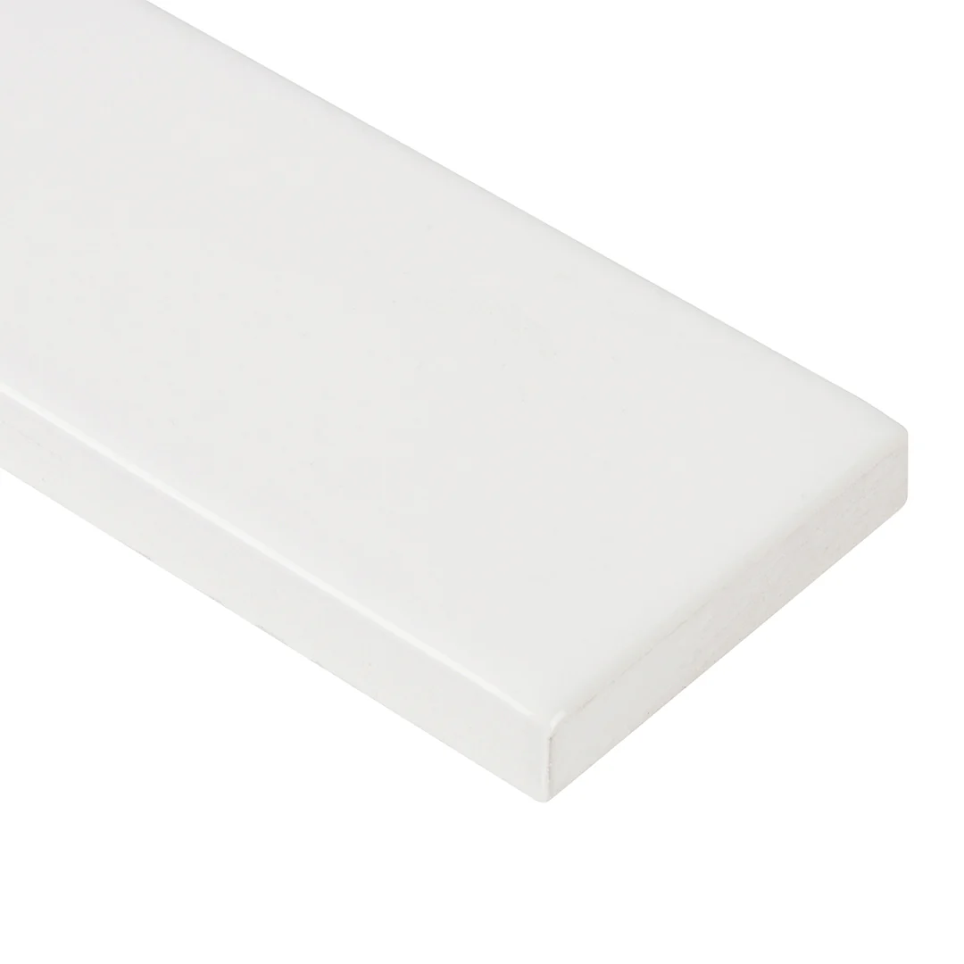 6th Avenue Rectangle 2X6 White Gloss - Image 3