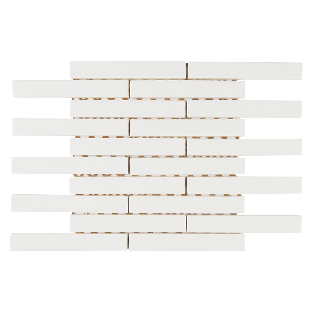 6th Avenue Rectangle Mosaic 9-7/8X12 White Gloss - Image 2