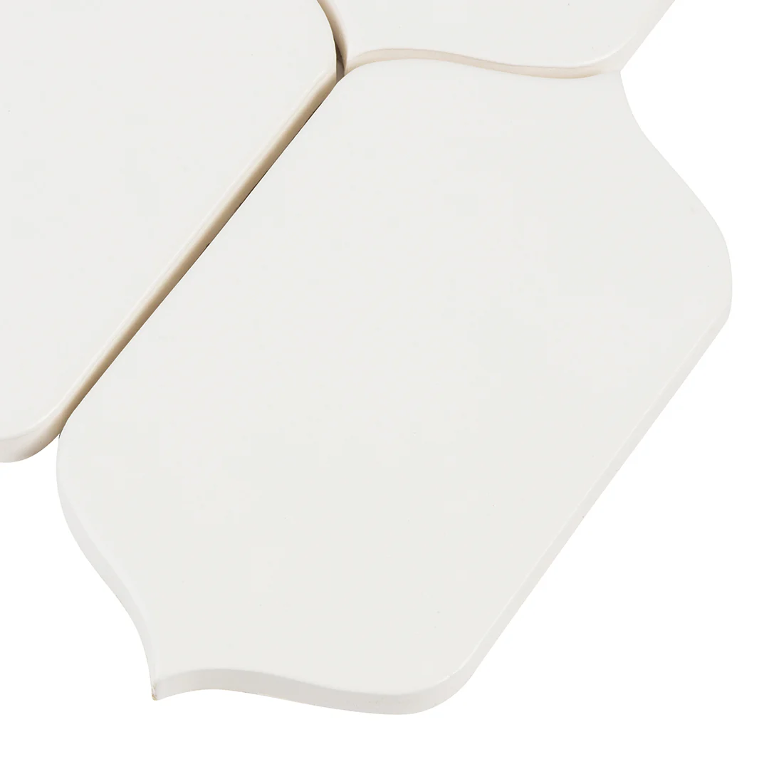 6th Avenue Arabesque Mosaic 10-1/8X10 White Matte - Image 3