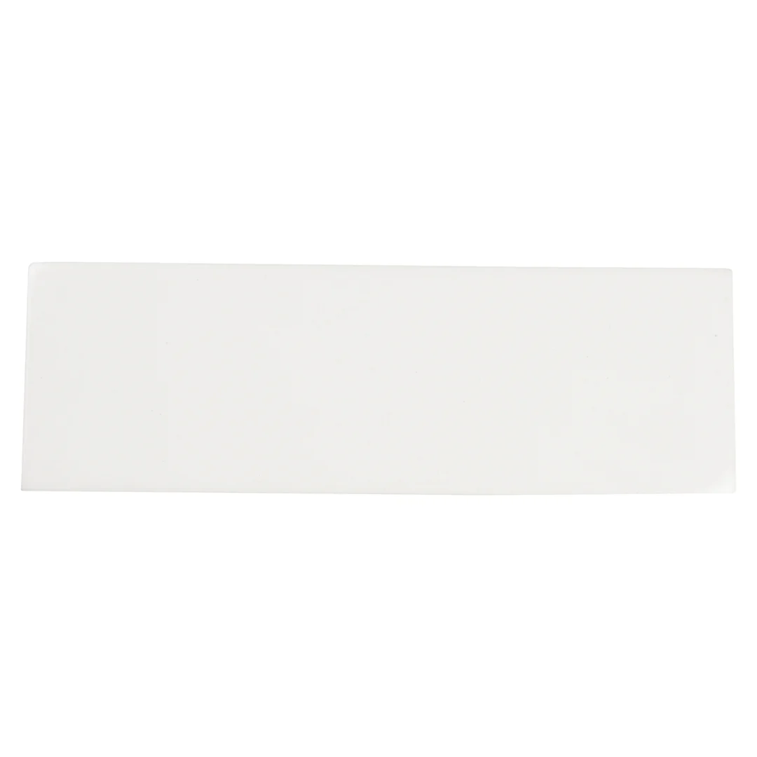 6th Avenue Rectangle 2X6 White Matte - Image 2