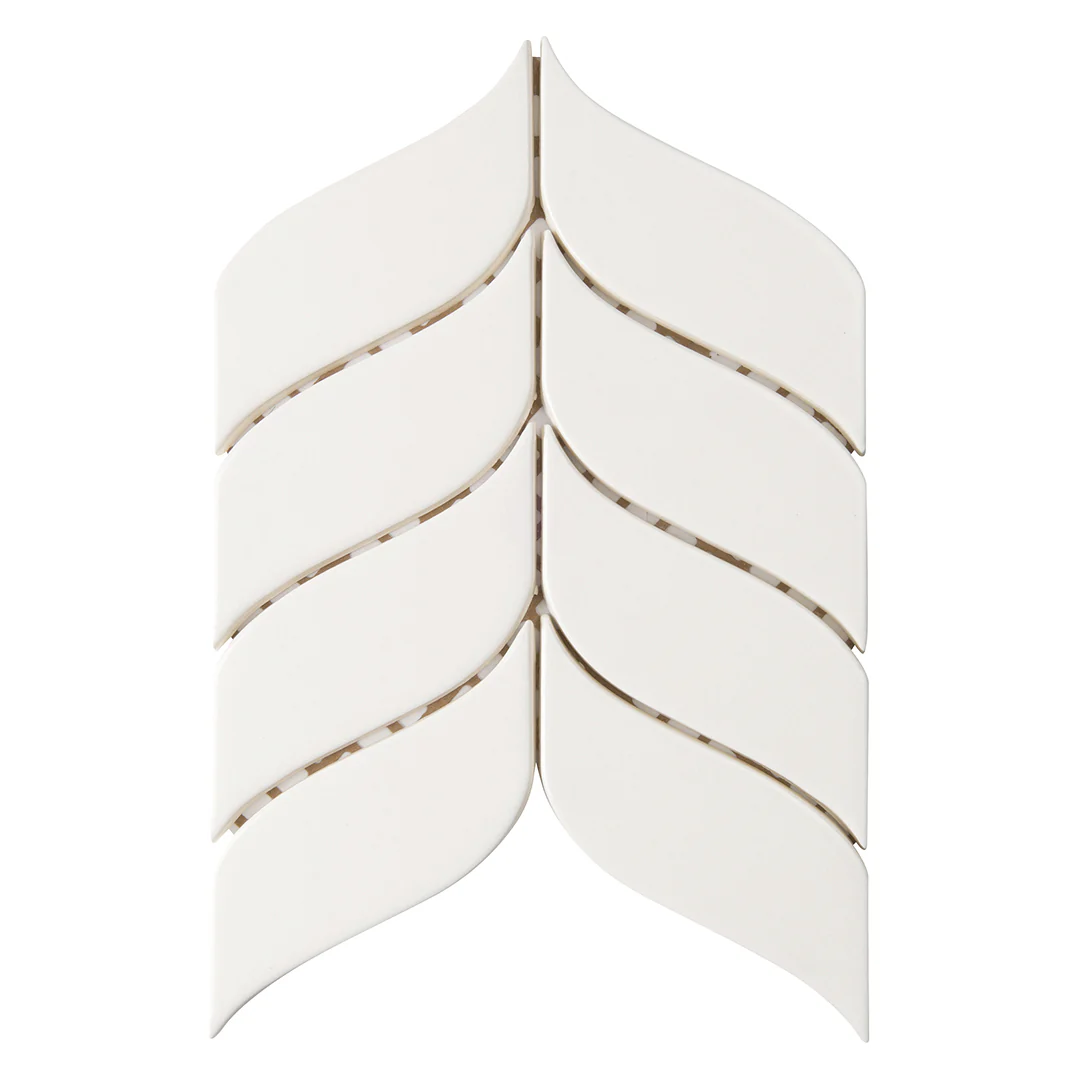 6th Avenue Mosaic 7-11/16X8-7/8 White Matte