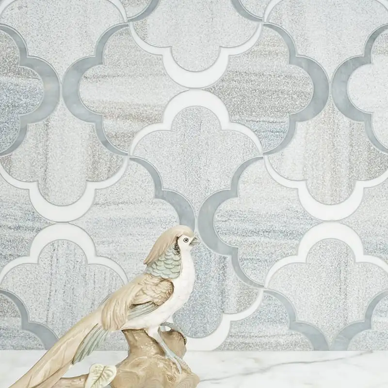 Allure Light Nuage Mosaic 8-5/8X17.25 Snow White Allure Skyline Multi Finish - Image 2