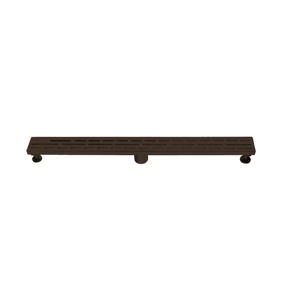 Amazon River Shower Linear Drain - 14G 304Type Stainless Steel Matte Black Finish 32"Lx3"Wx3-1/8"D LAN320304MB