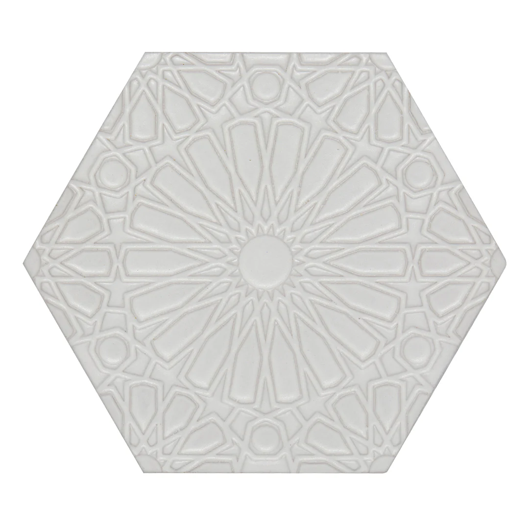Andalucia Fez Deco 8-3/4X10 Blanco Matte - Image 3