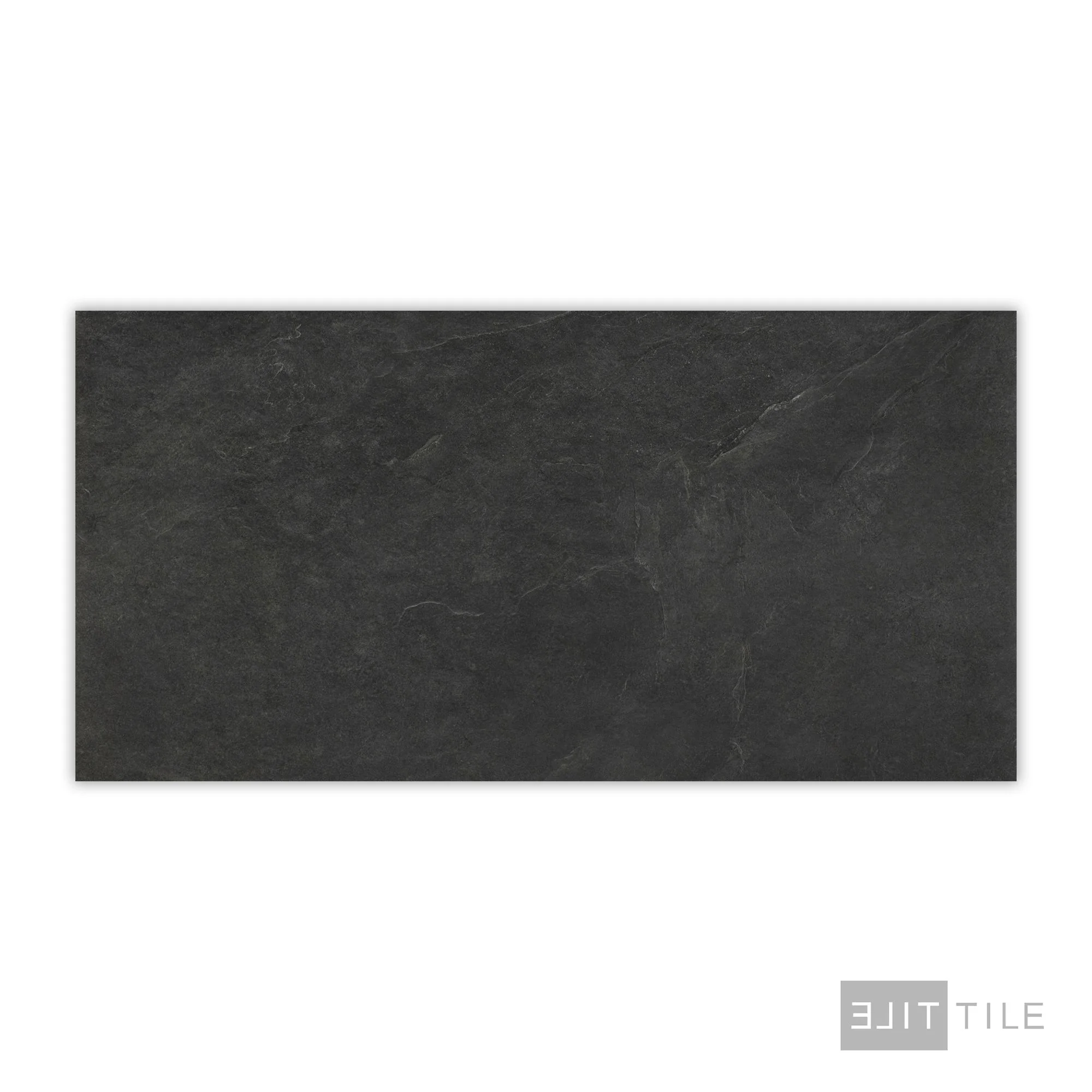 Ash Porcelain Large Format Field Tile 24X48 Black Matte - Image 3