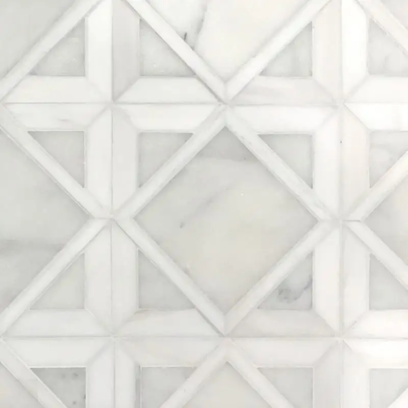 Avalon Kent Mosaic13-9/16X13-9/16 Snow White Avalon Multi