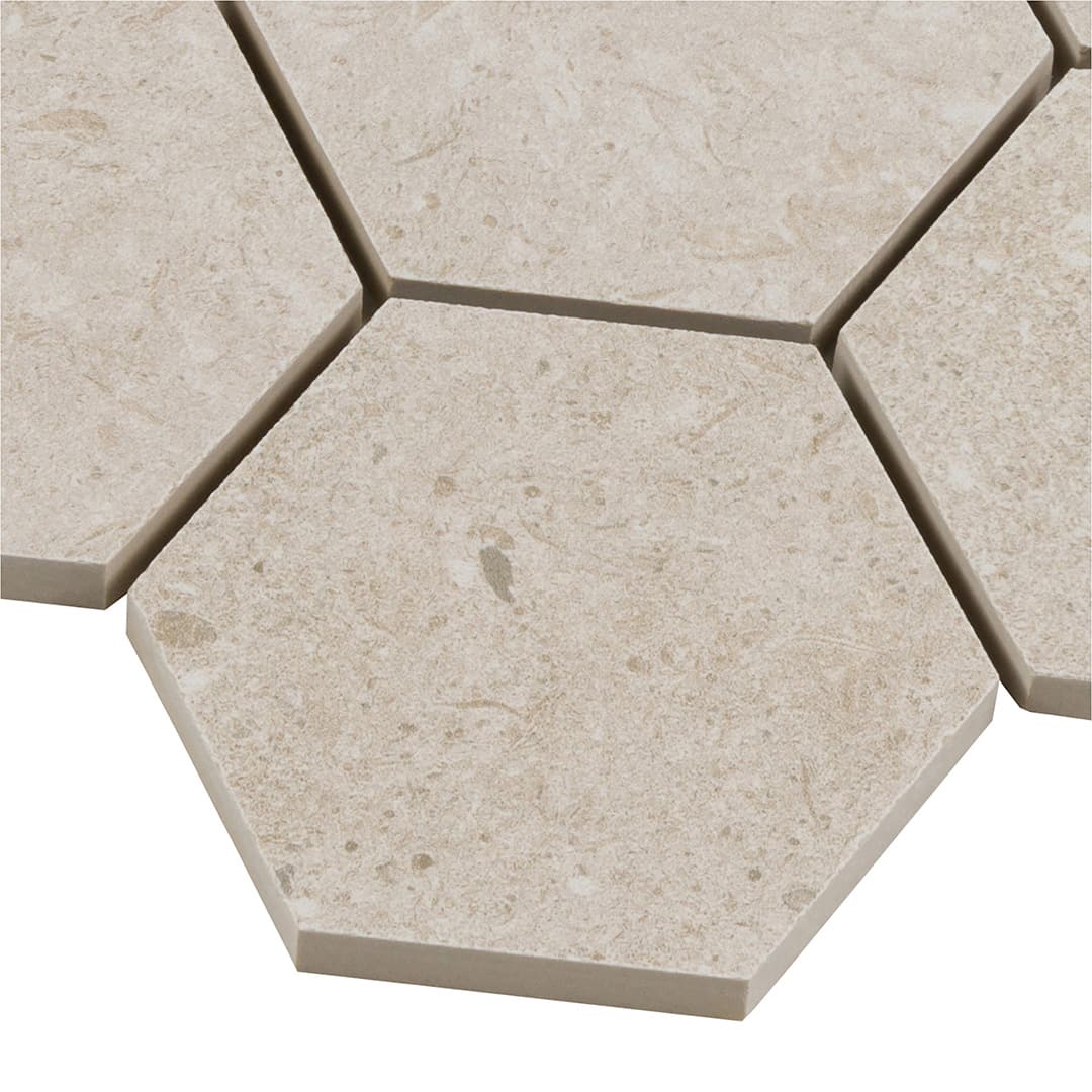 Bera&Beren Hexagon Mosaic 10.9449X13.1693 Light Grey Natural - Image 3
