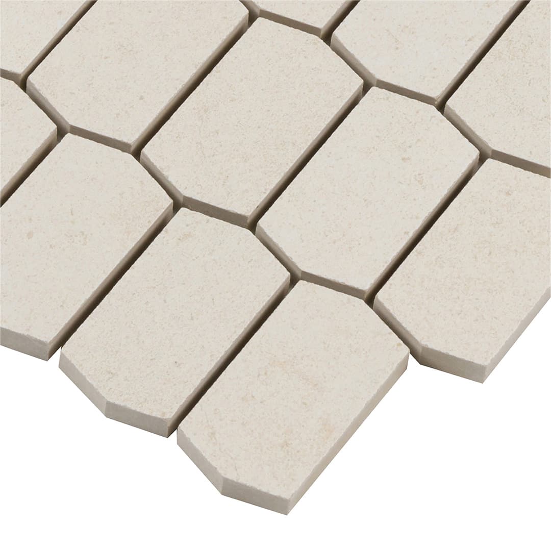 Bera&Beren Hive Mosaic 12-3/8X12-1/2 White Natural - Image 3