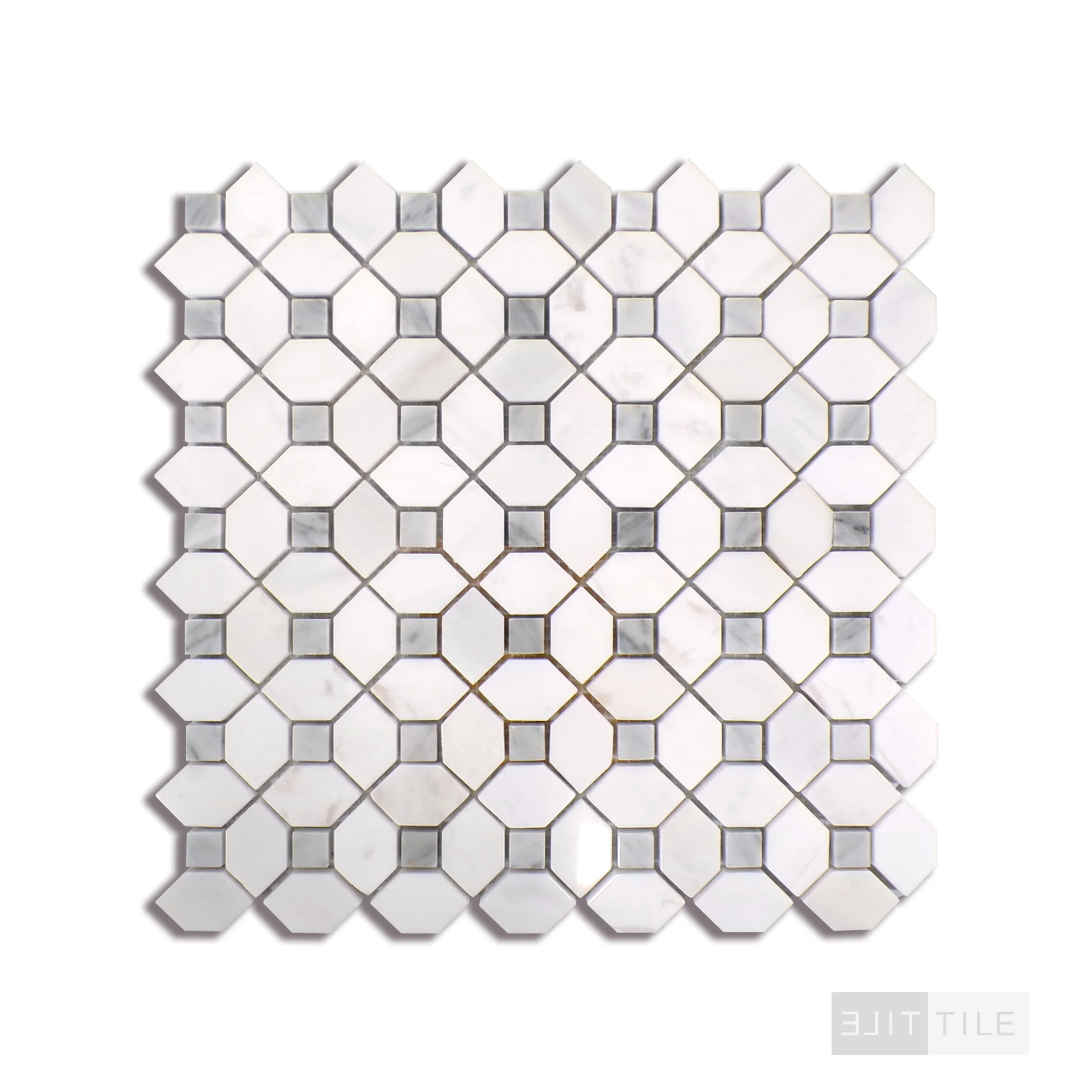Bianco Dolomite Mosaics Dotty Marble Mosaic Misc. 0 Polished - Image 3
