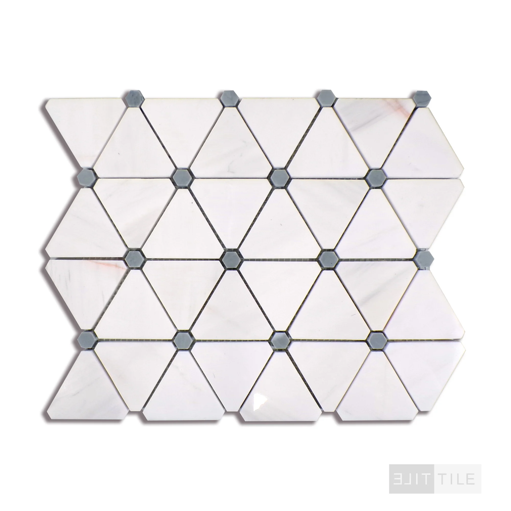 Bianco Dolomite Mosaics Pinwheel Marble Mosaic Misc. 0 Polished - Image 3