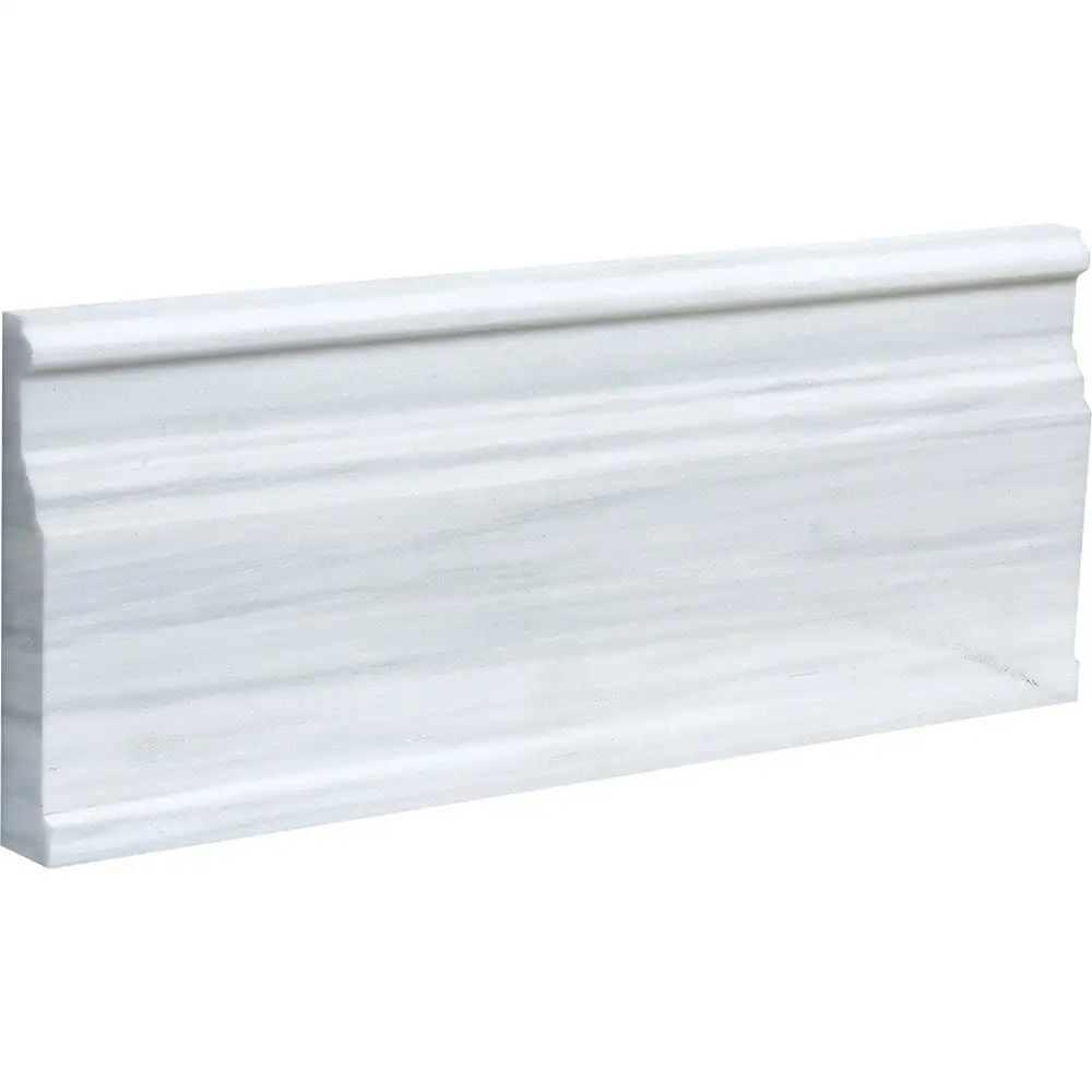 Bianco Dolomiti Base Molding 5-1/16X12 Bianco Dolomiti Honed
