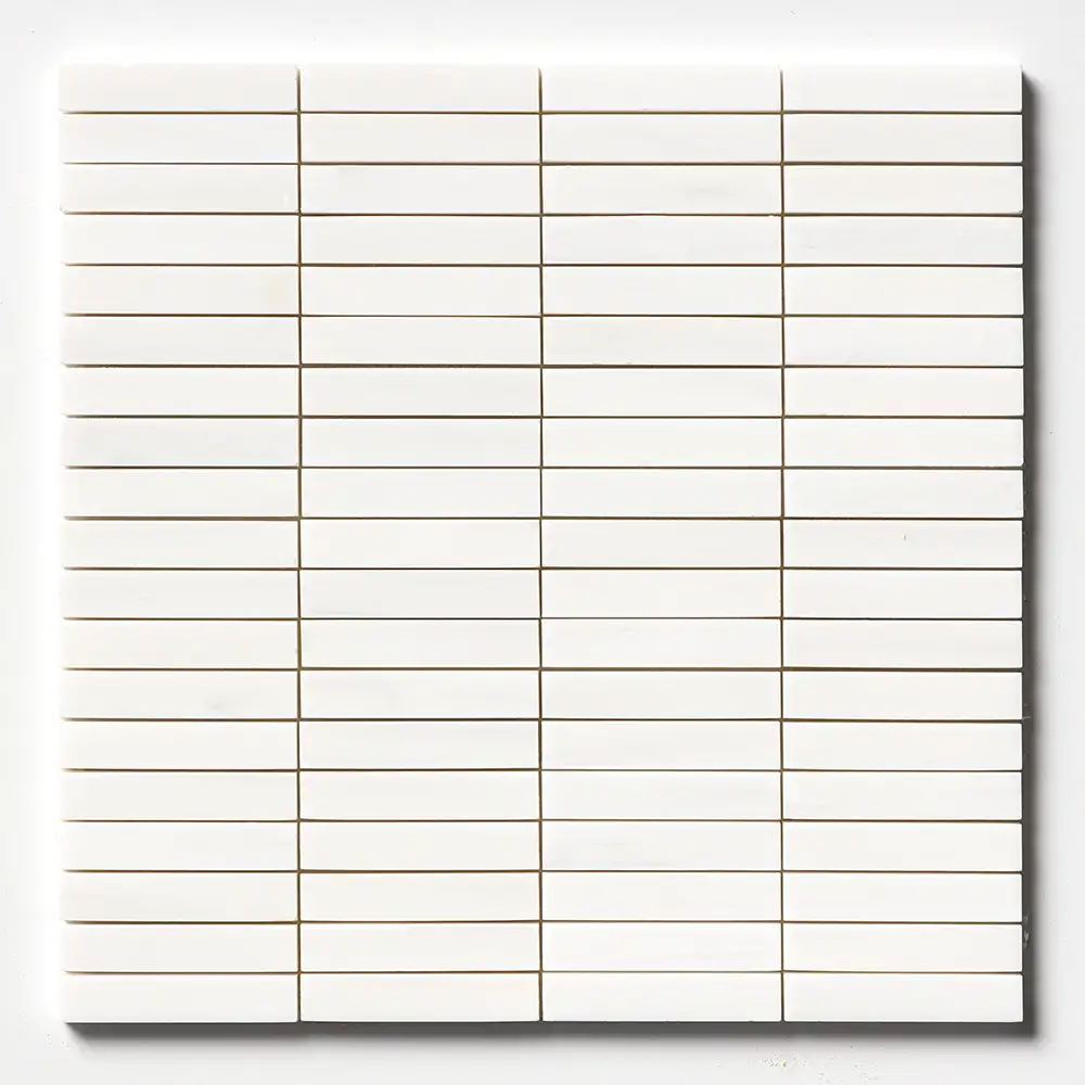 Bianco Dolomiti Stacked Mosaic  12X12 Bianco Dolomiti Honed - Image 2