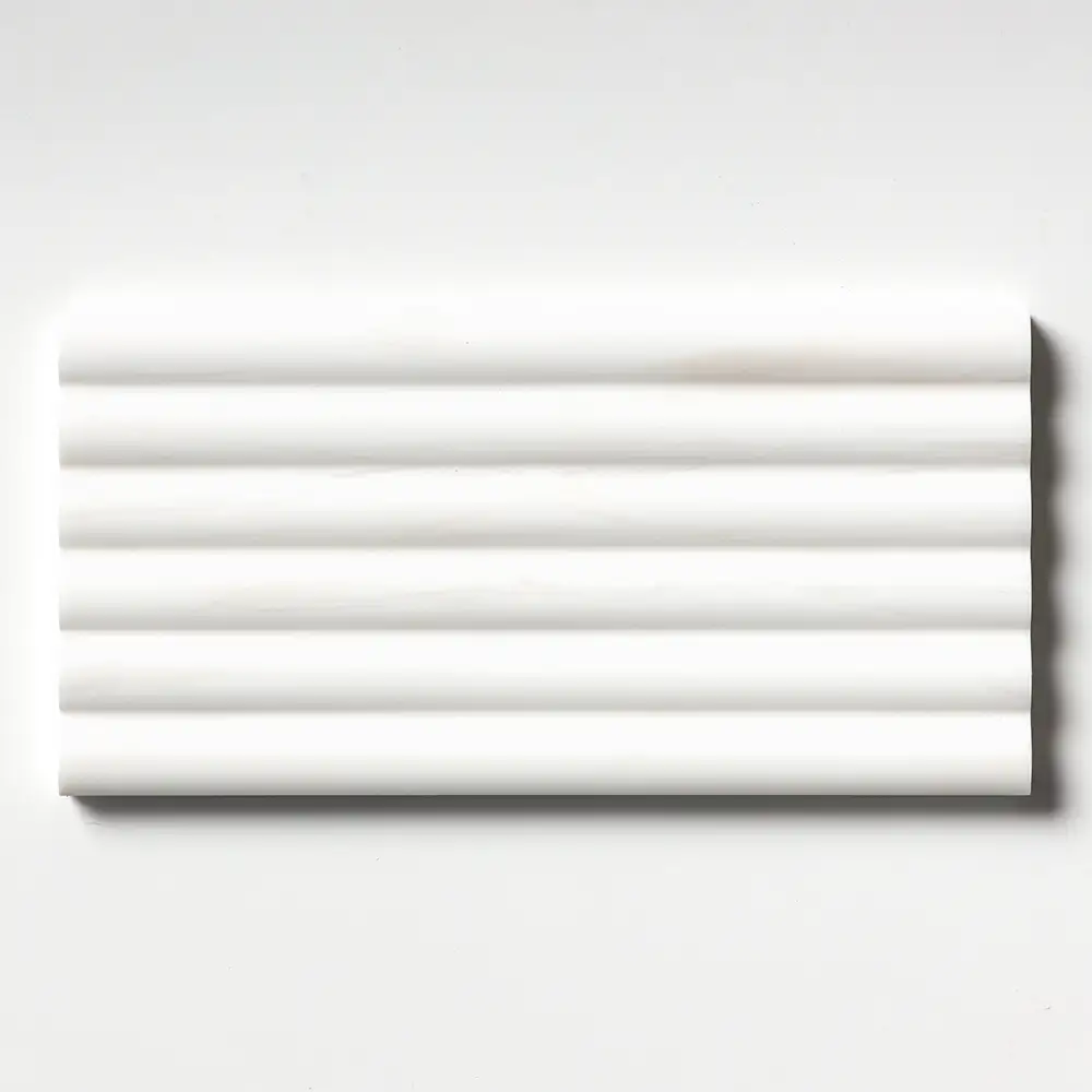 Bianco Dolomiti Fluted 6X12 Bianco Dolomiti Honed