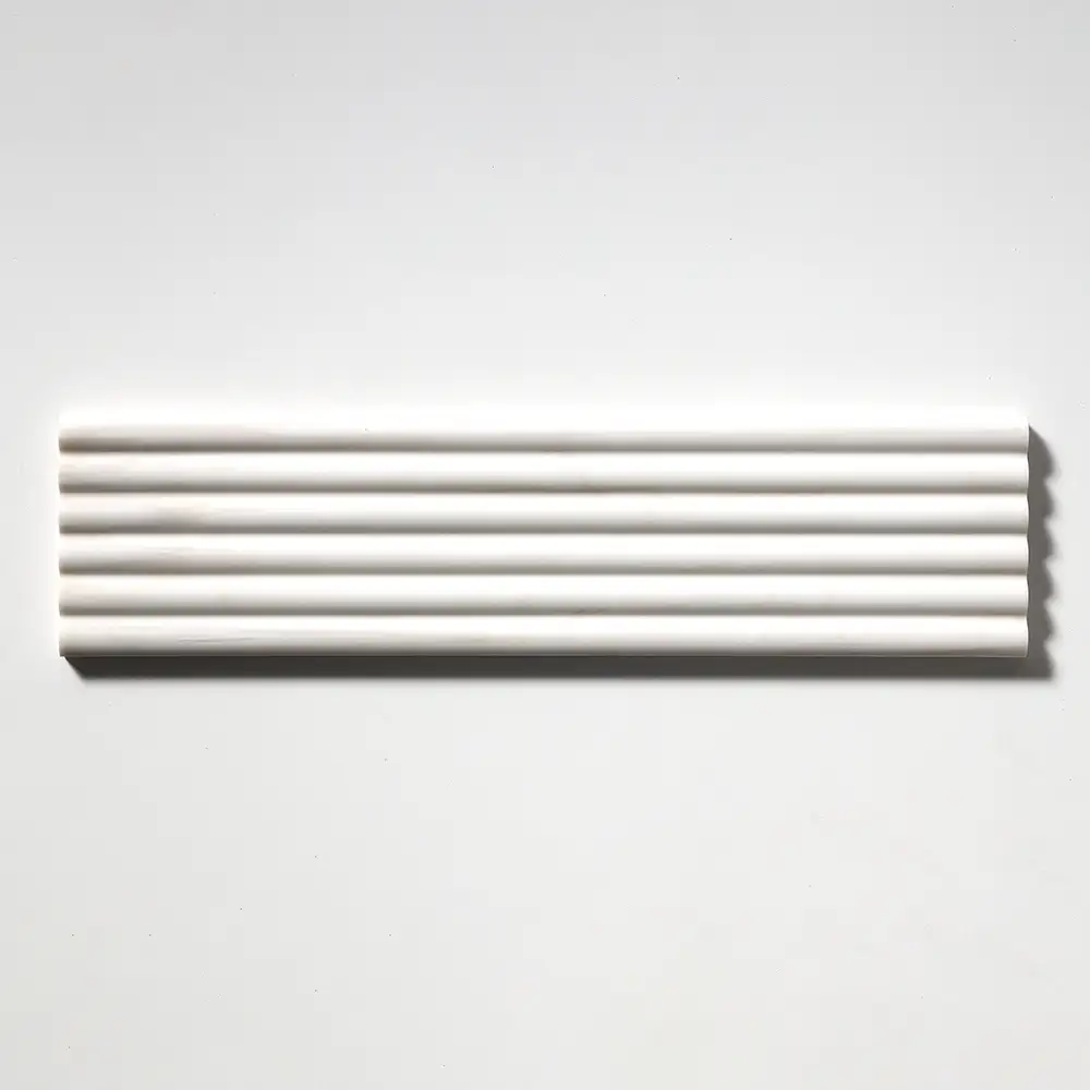 Bianco Dolomiti Fluted 6X24 Bianco Dolomiti Honed