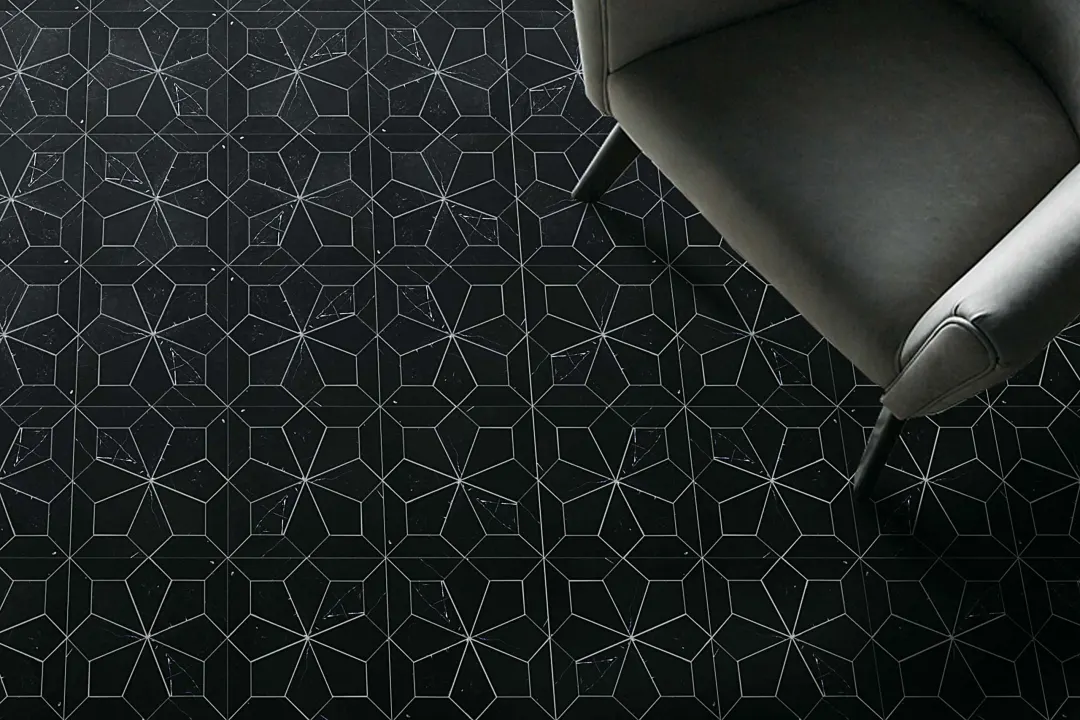 Blomma Mosaic Honed 12X12 Nero - Image 2