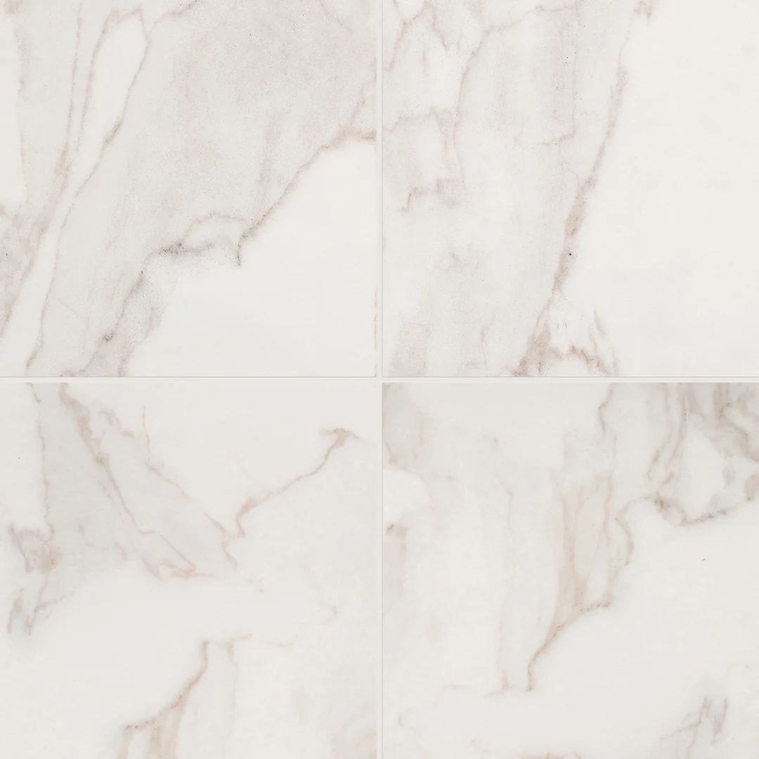 Calacata Porcelain 24X24 White Brushed