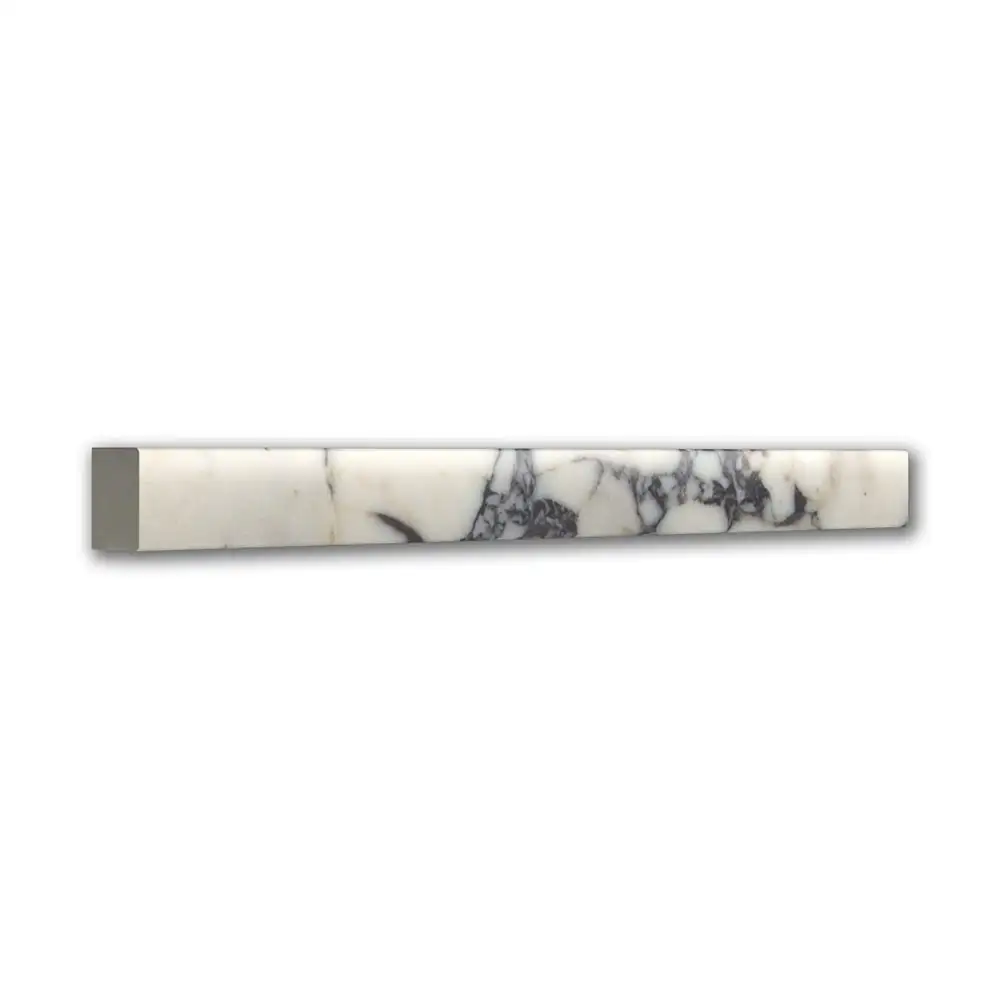 Calacatta Picasso Marble Flat Iron Molding 1X12 Calacatta Picasso Honed