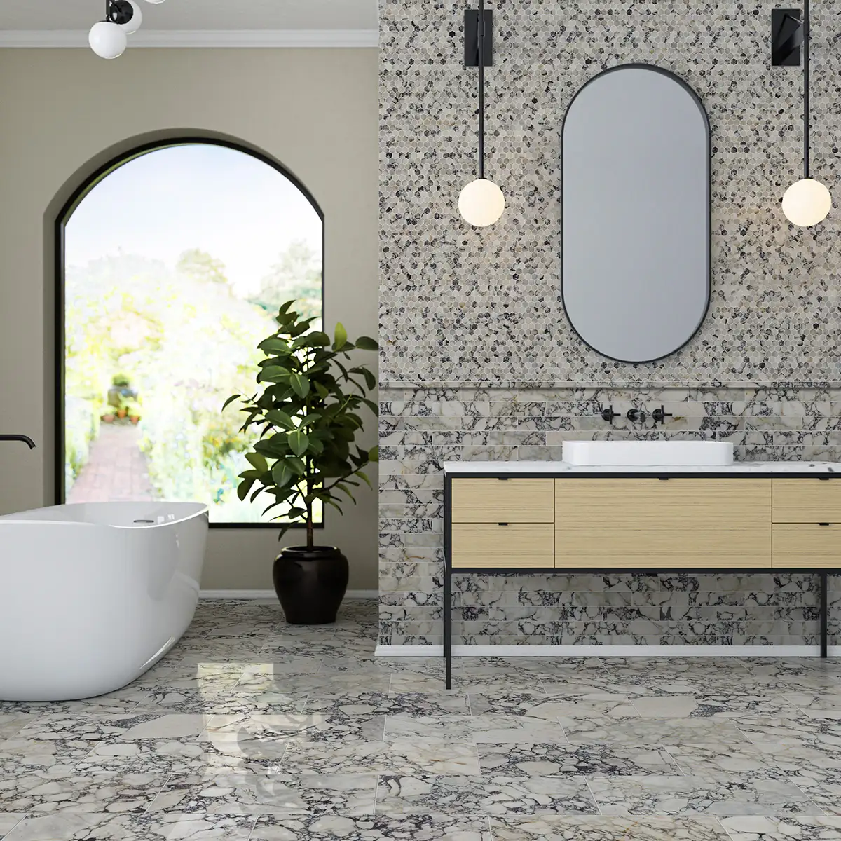 Calacatta Picasso Marble 3X12 Calacatta Picasso Honed - Image 2