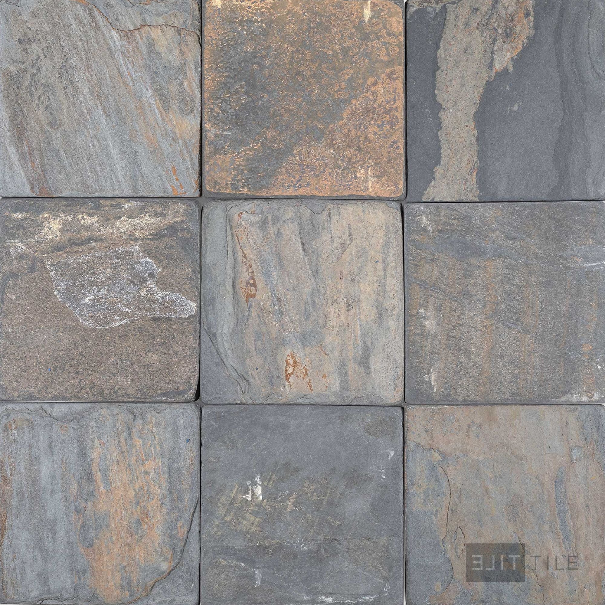 California Gold Slate 4X4 Tumbled