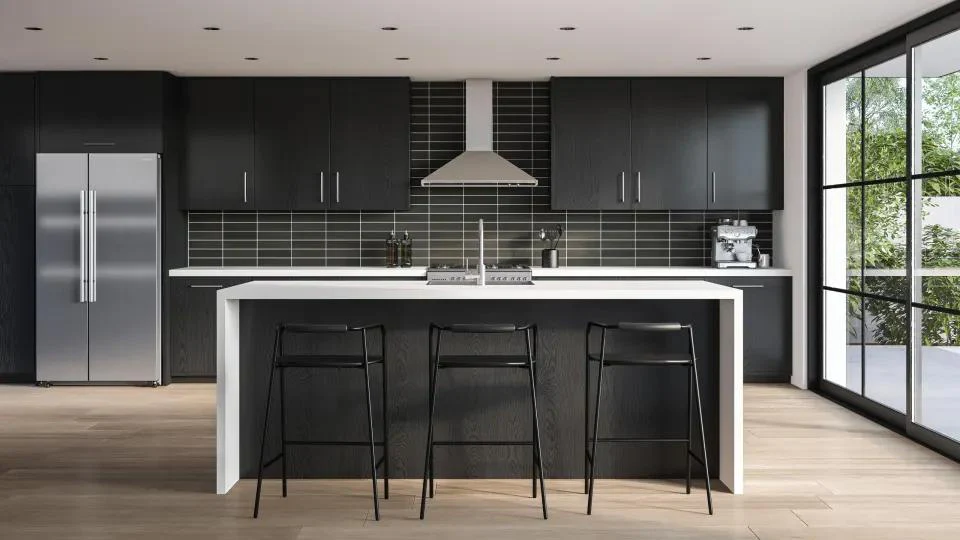 Celine Glazed Porcelain Field Tile 2.5X12 Black Matte - Image 2