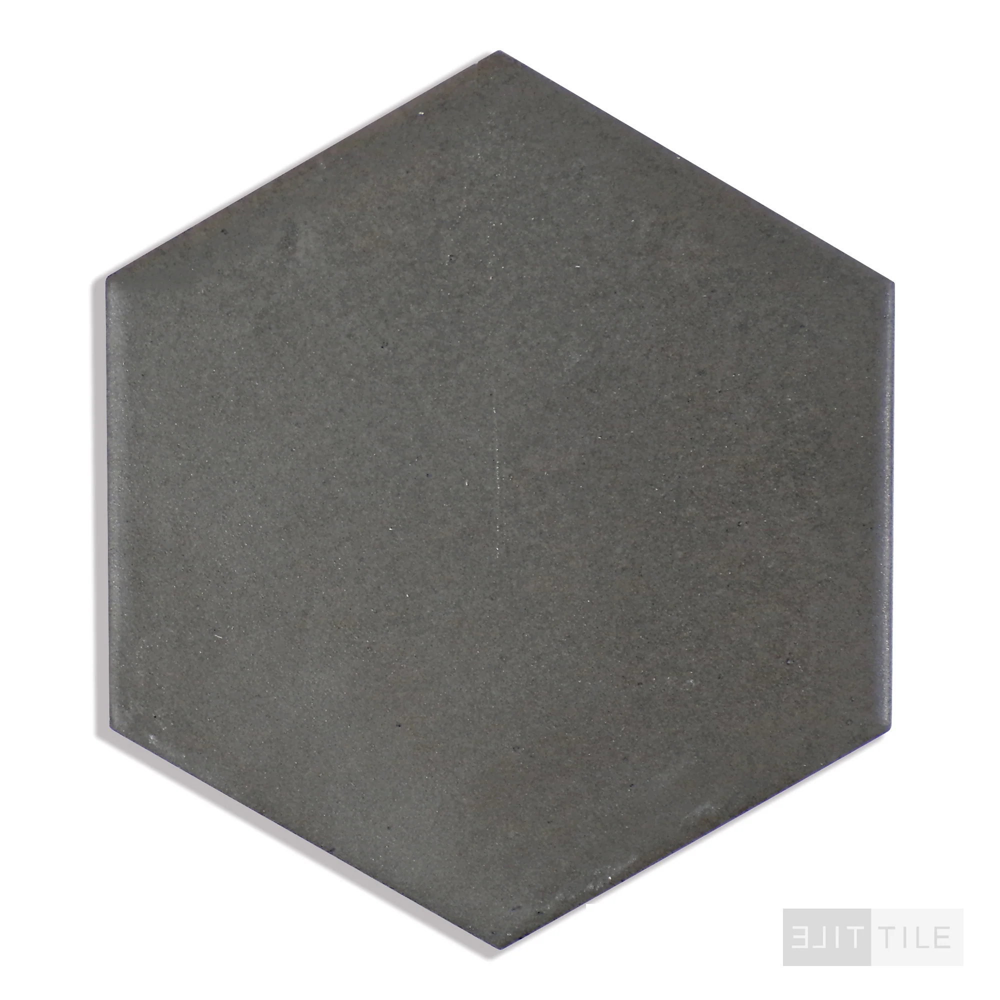 Celine Glazed Porcelain Hex Tile 4.5X4 Black Matte - Image 2