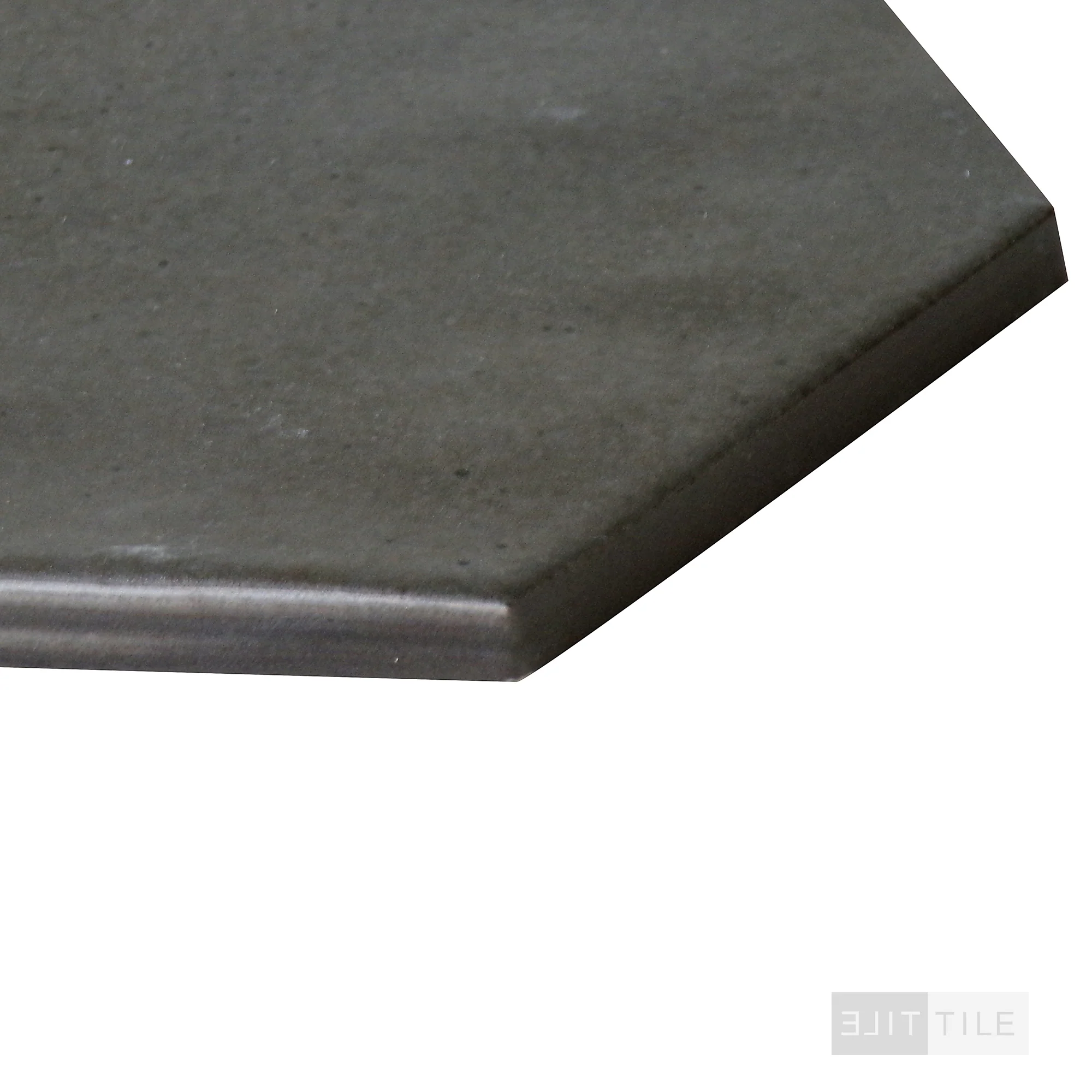 Celine Glazed Porcelain Hex Tile 4.5X4 Black Matte - Image 3