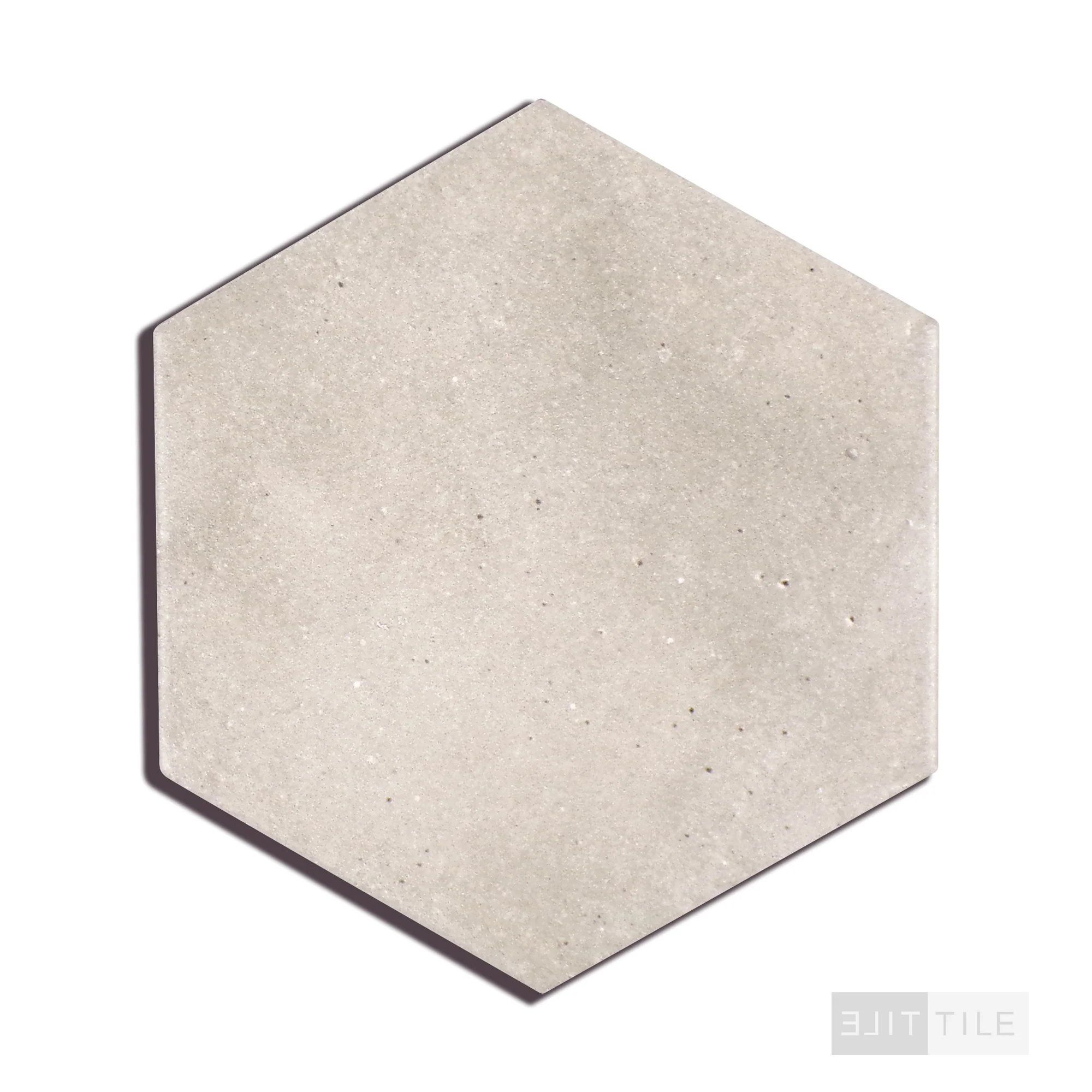 Celine Glazed Porcelain Hex Tile 4.5X4 Greige Matte - Image 2