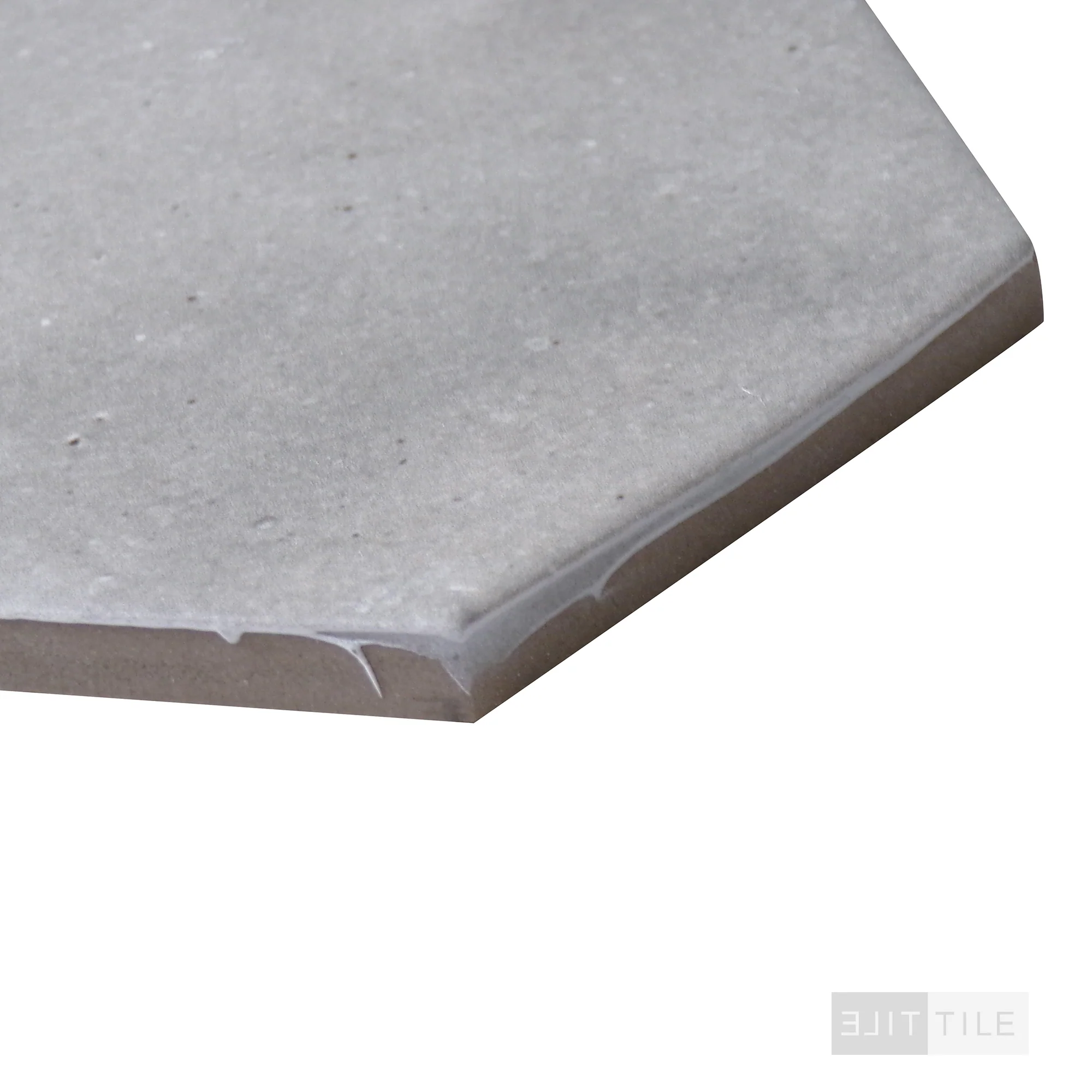 Celine Glazed Porcelain Hex Tile 4.5X4 Greige Matte - Image 3