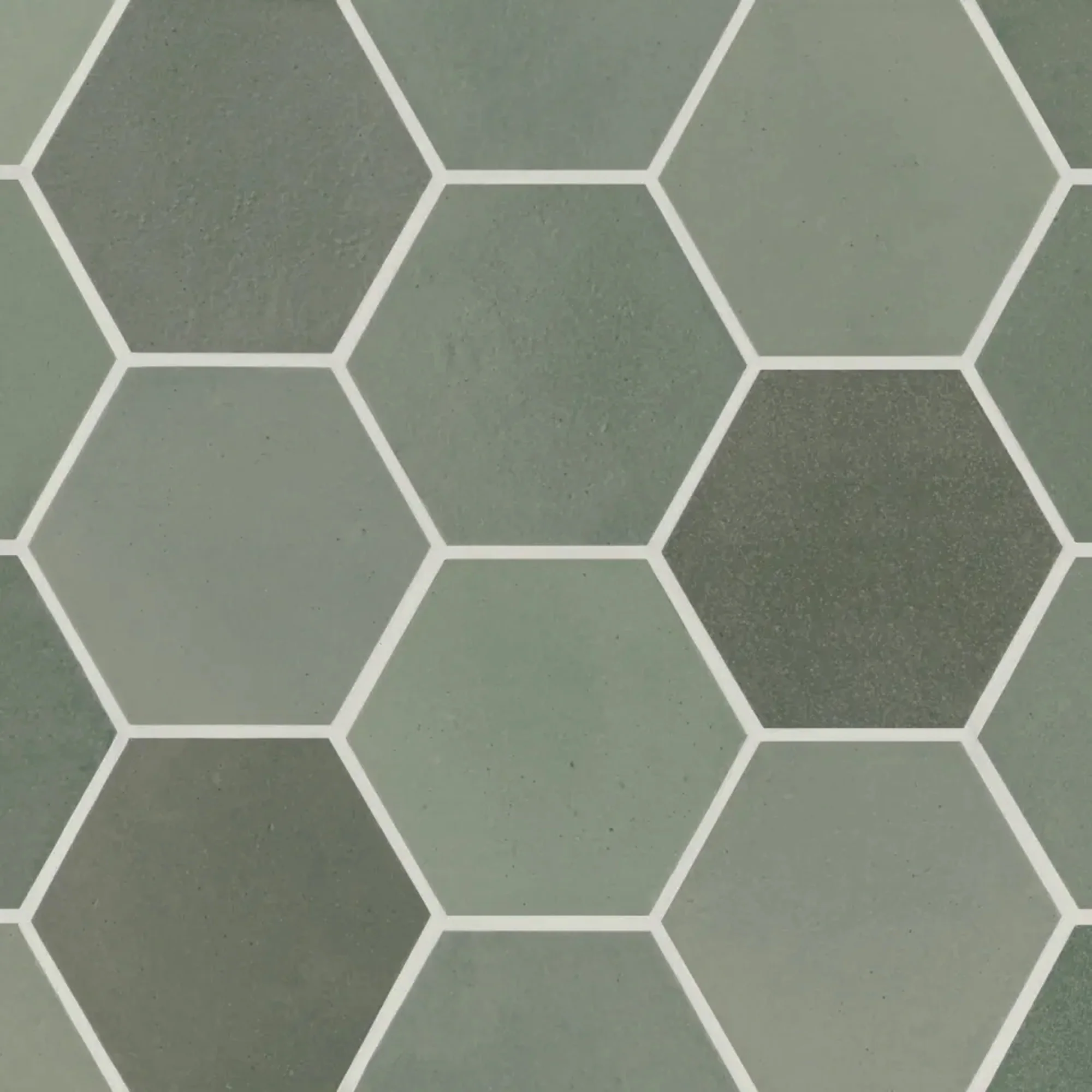 Celine Glazed Porcelain Hex Tile 4.5X4 Sage Matte