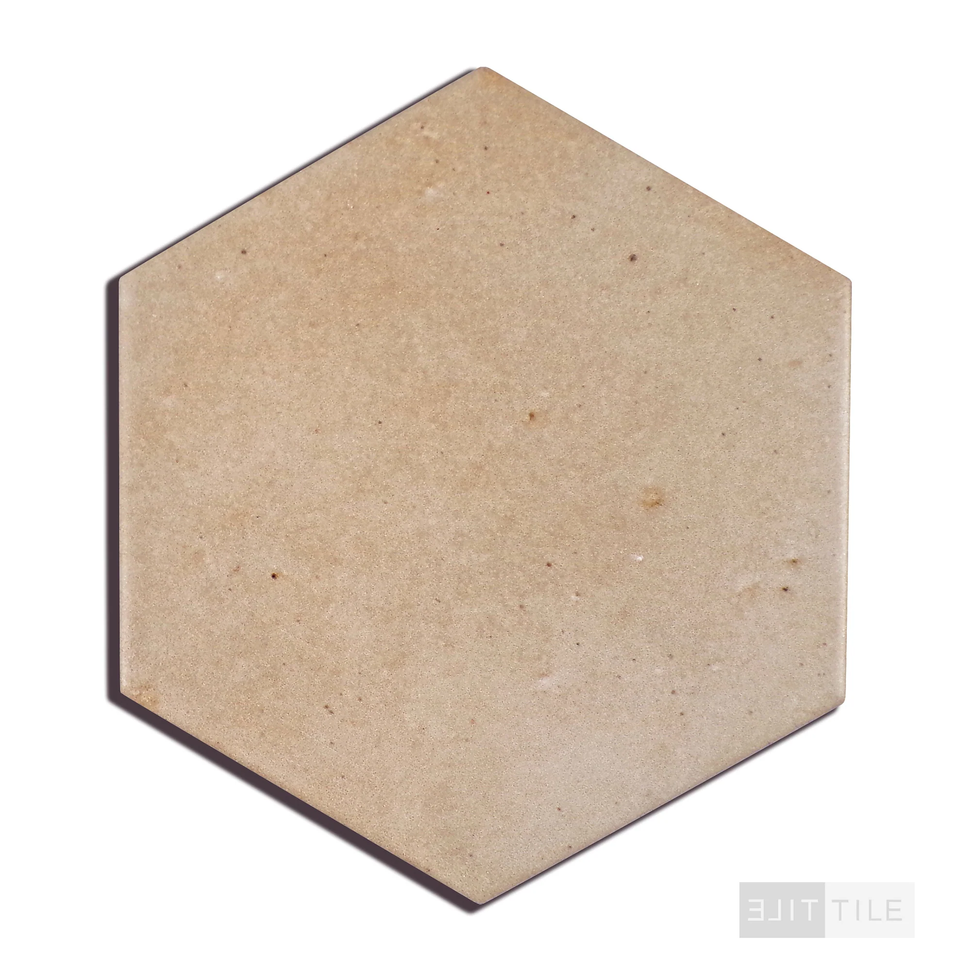Celine Glazed Porcelain Hex Tile 4.5X4 Taupe Matte - Image 3