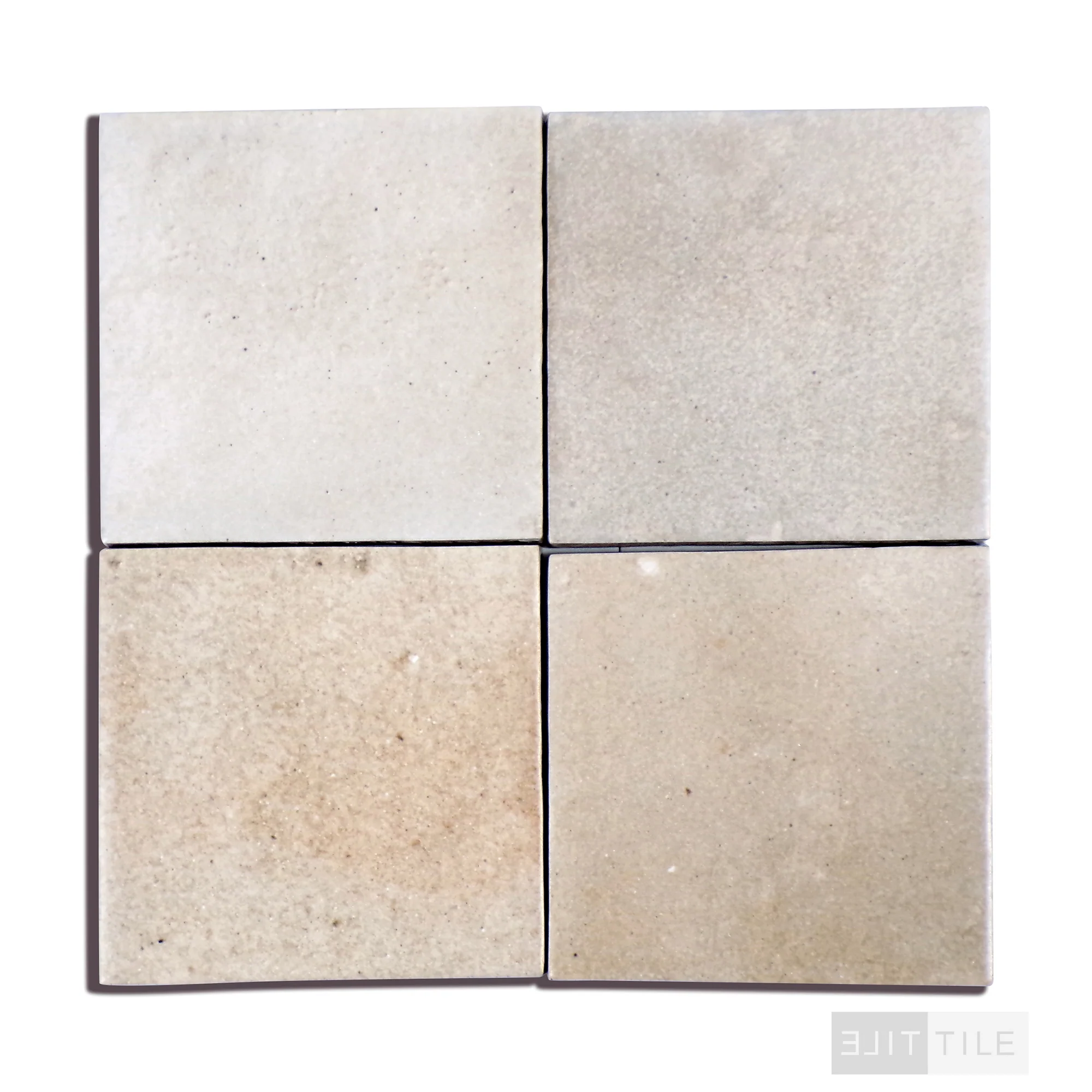 Celine Glazed Porcelain Field Tile 4X4 Taupe Matte - Image 3