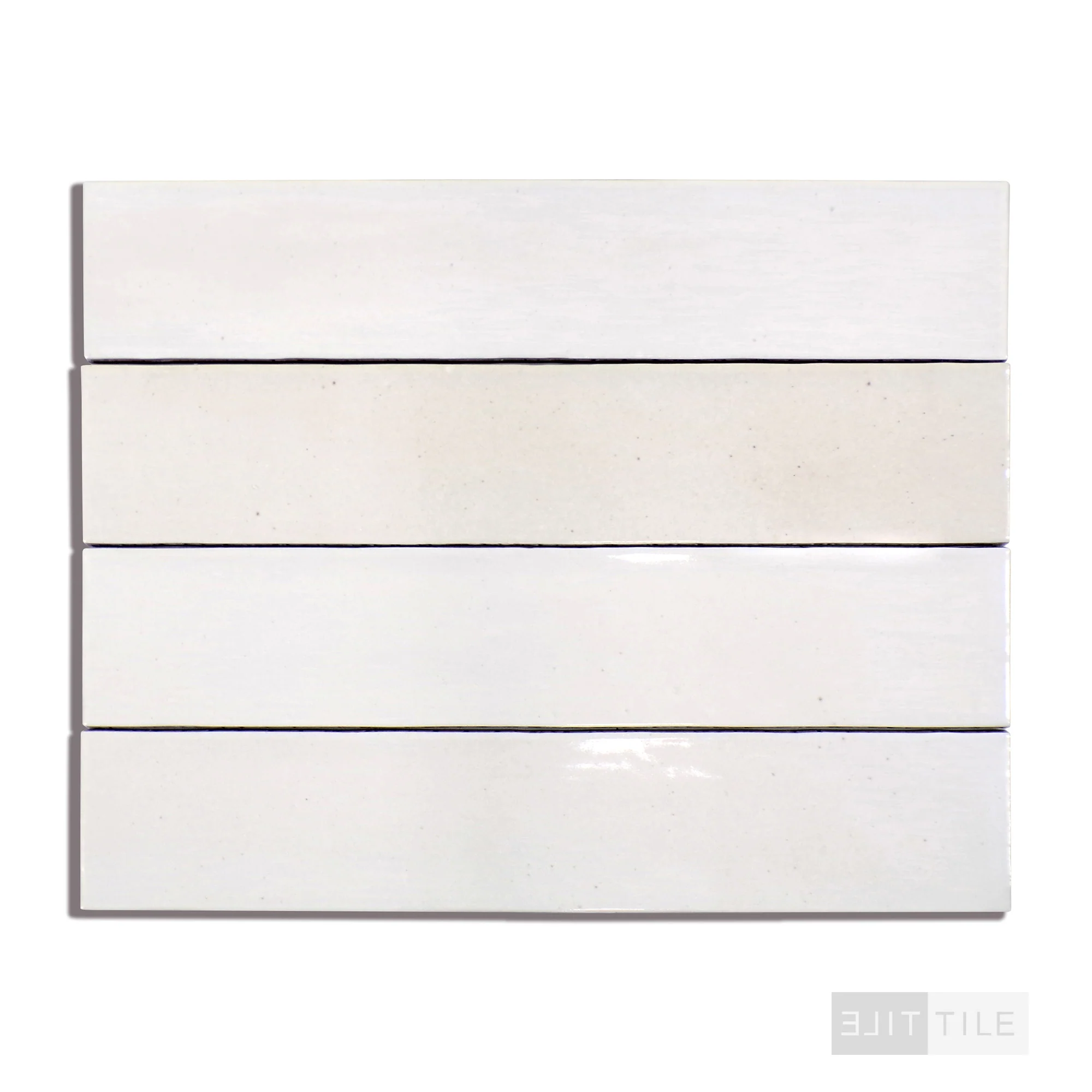 Celine Glazed Porcelain Field Tile 2.5X12 White Gloss - Image 3