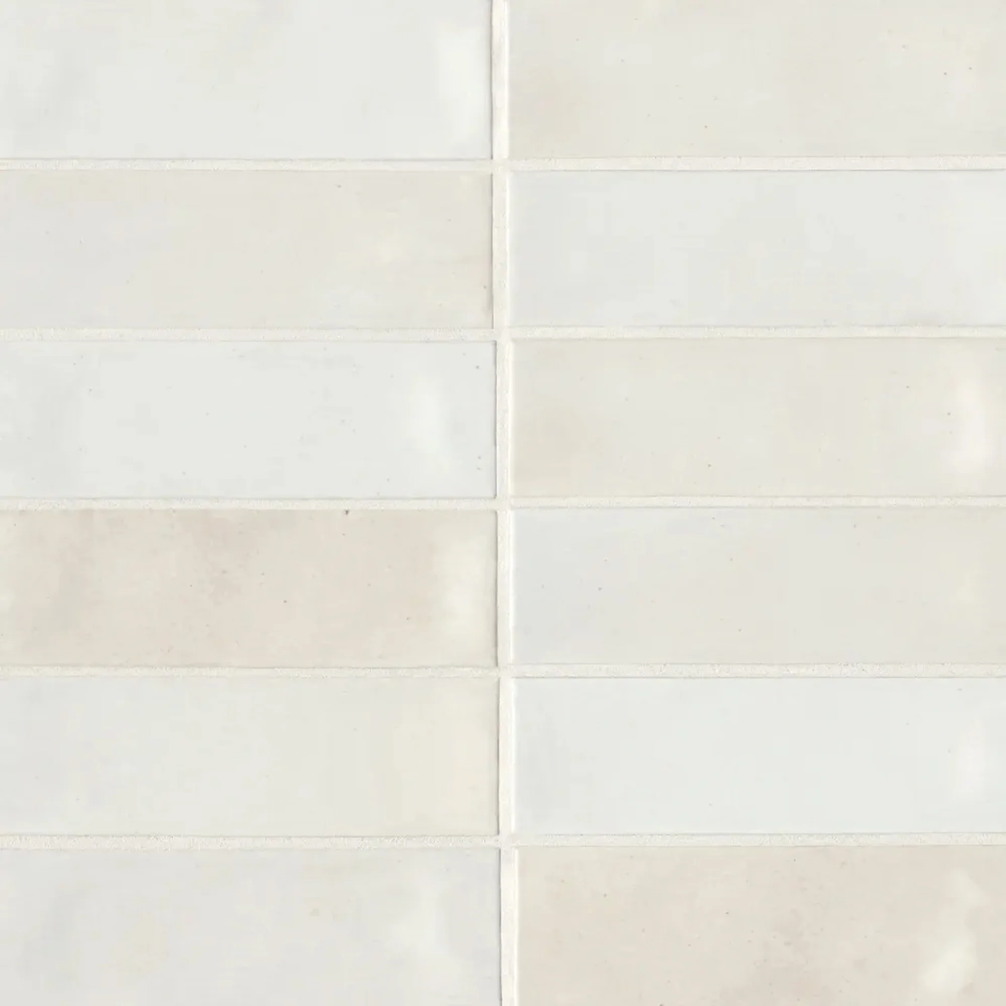 Celine Glazed Porcelain Field Tile 2X6 White Gloss