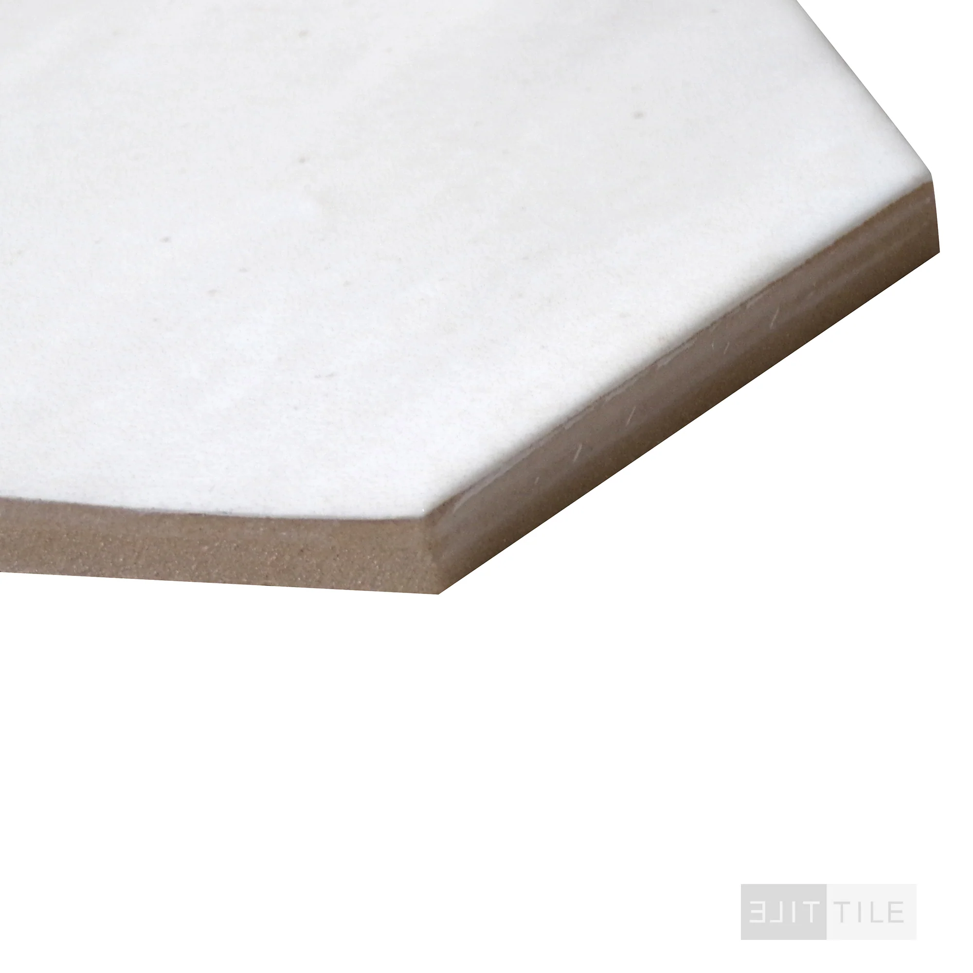 Celine Glazed Porcelain Hex Tile 4.5X4 White Gloss - Image 3