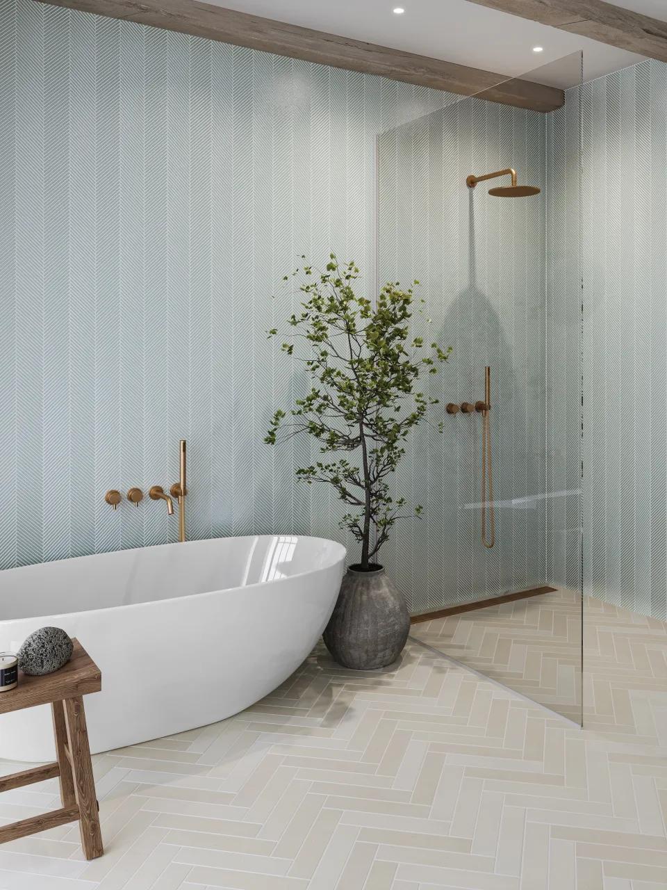 Celine Glazed Porcelain Field Tile 2.5X12 White Matte - Image 2