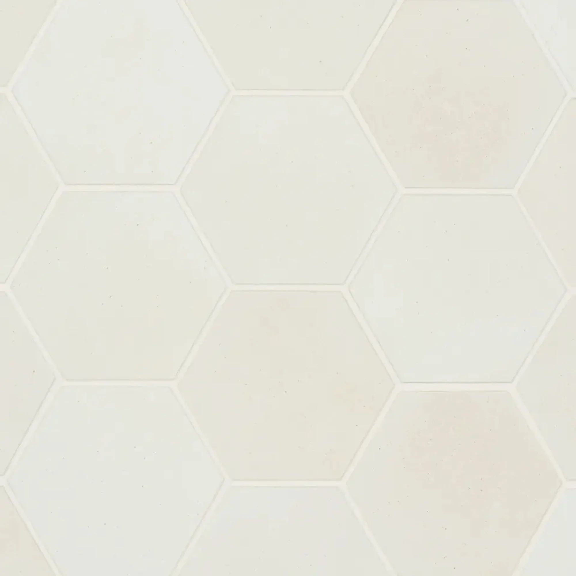 Celine Glazed Porcelain Hex Tile 4.5X4 White Matte