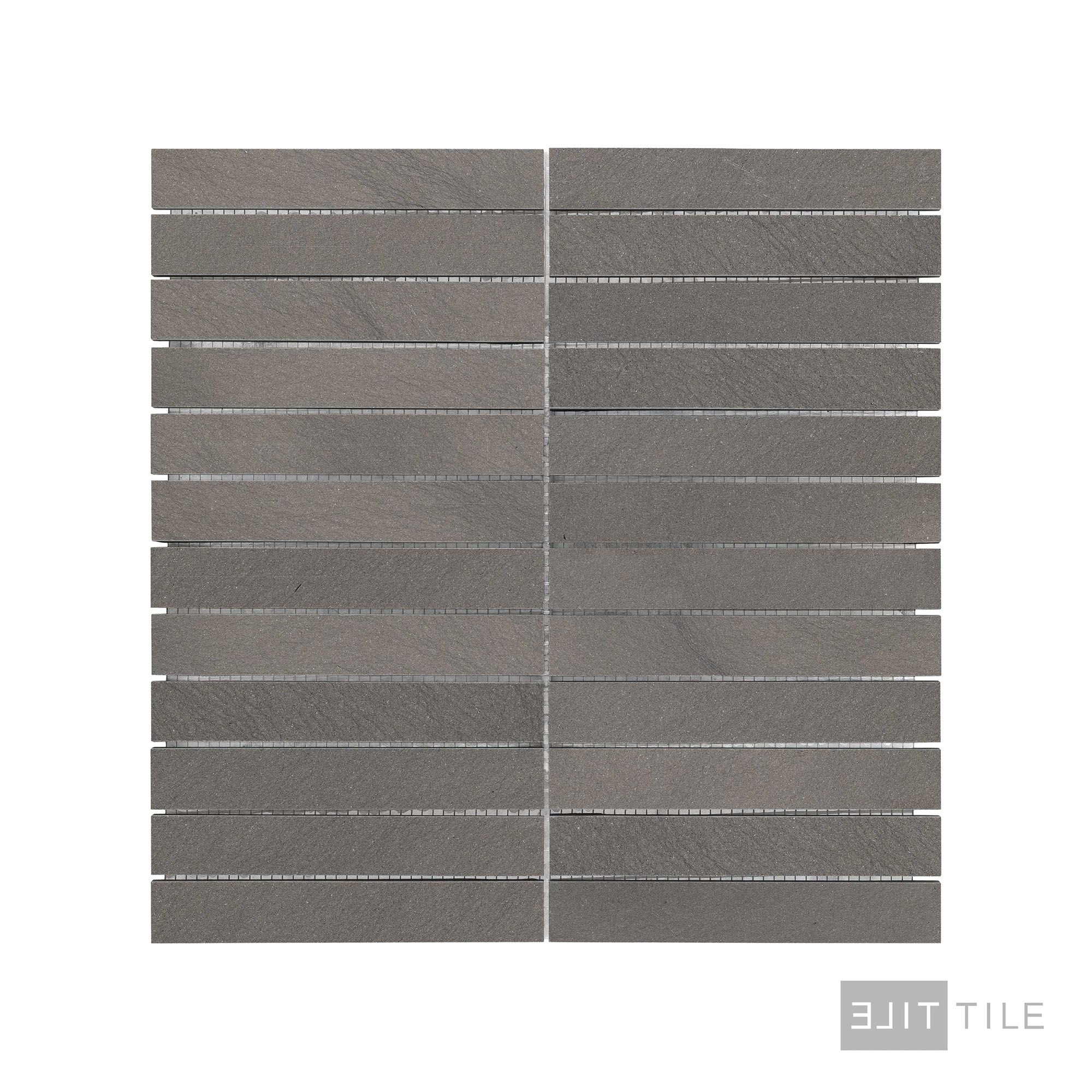Chelsea Grey Limestone Stacked Honed Mosaic - Image 3
