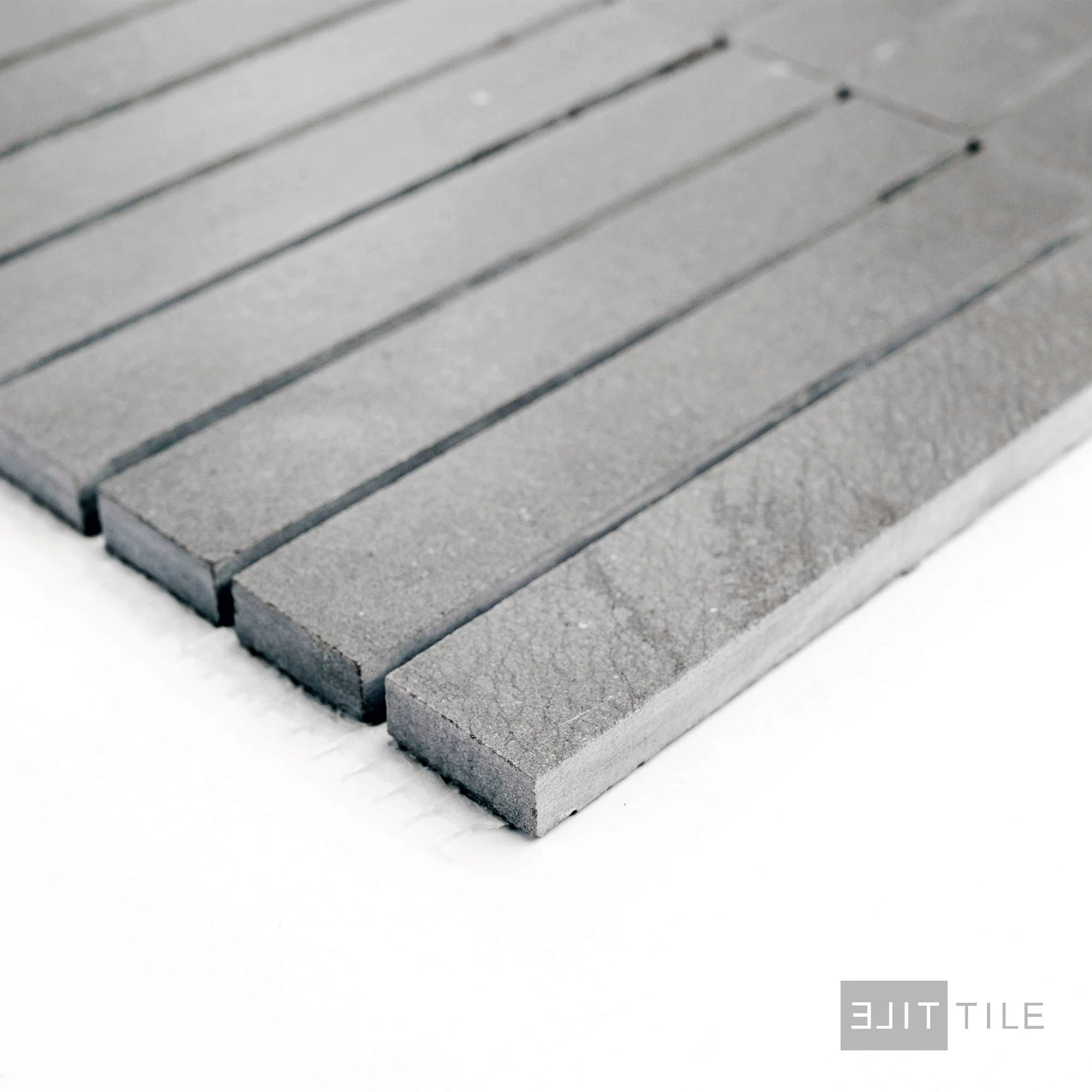 Chelsea Grey Limestone Stacked Honed Mosaic - Image 4